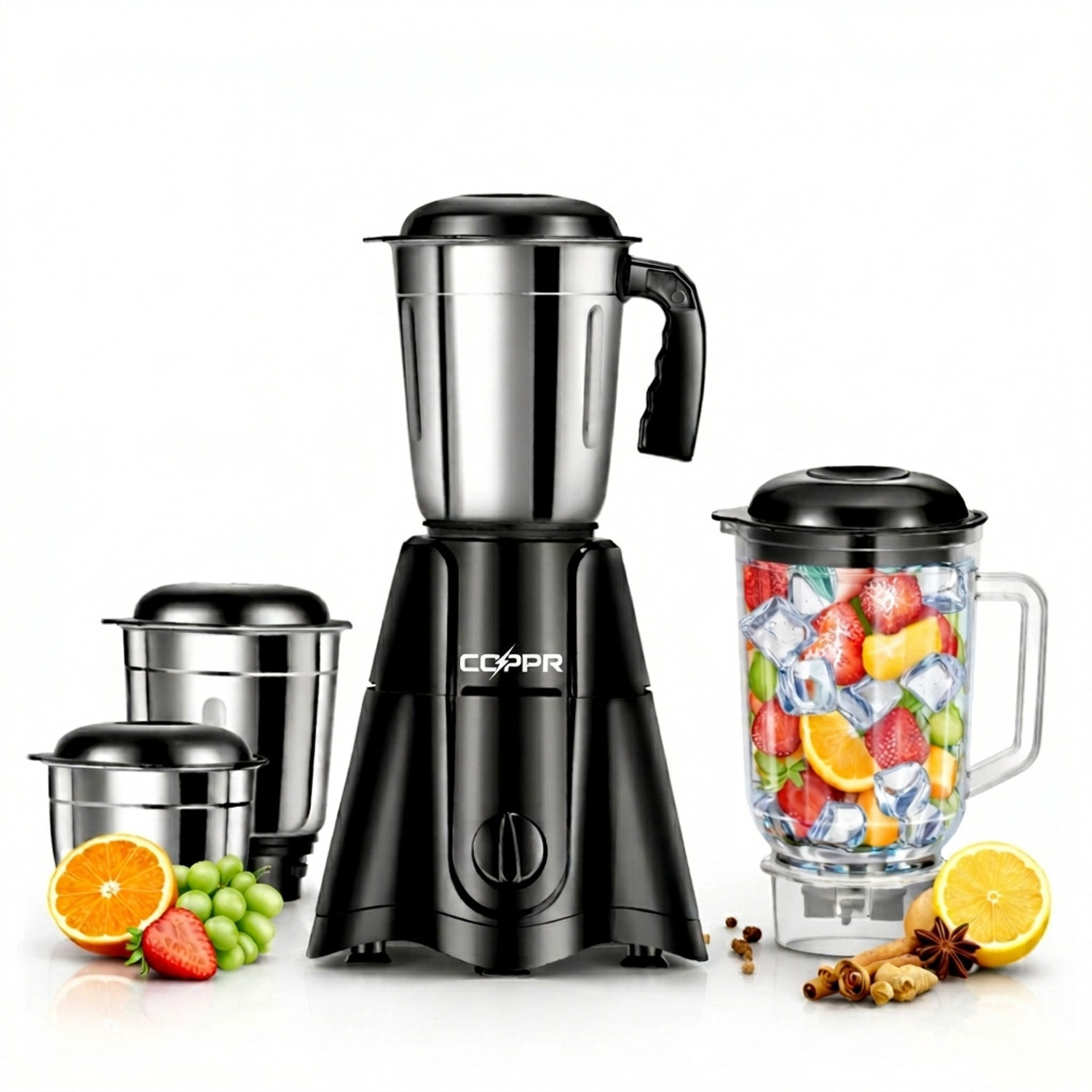 Image of coppr Z Black Edition 2 year unconditonal warranty heavy duty copper motor 750 W Juicer Mixer Grinder