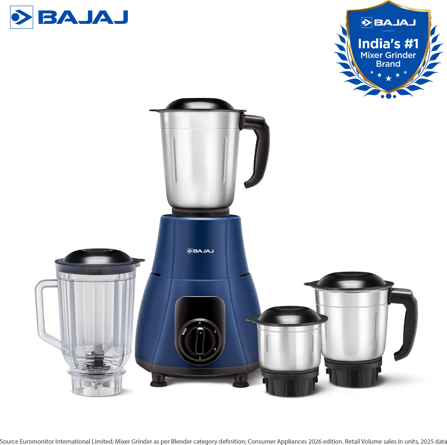 Image of BAJAJ GX-8 750 W Mixer Grinder