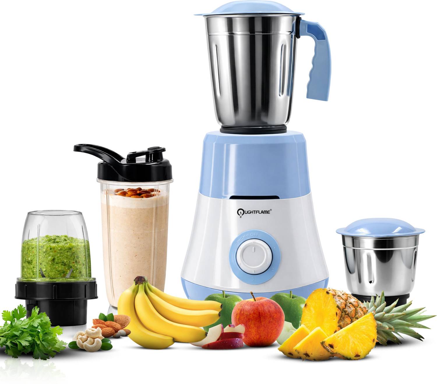 LIGHTFLAME Power Max Pro Perfect for Masala, Chutney, Grinding &