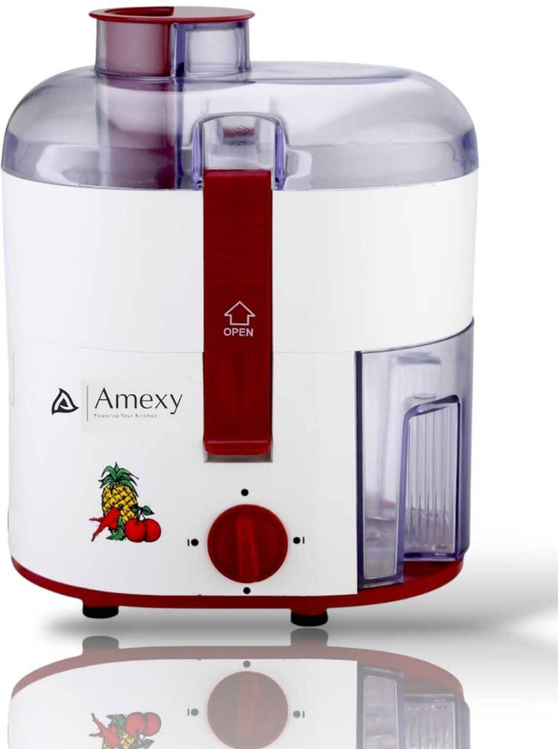 Amexy juicer white/Cherry 750Watt 750 W Juicer