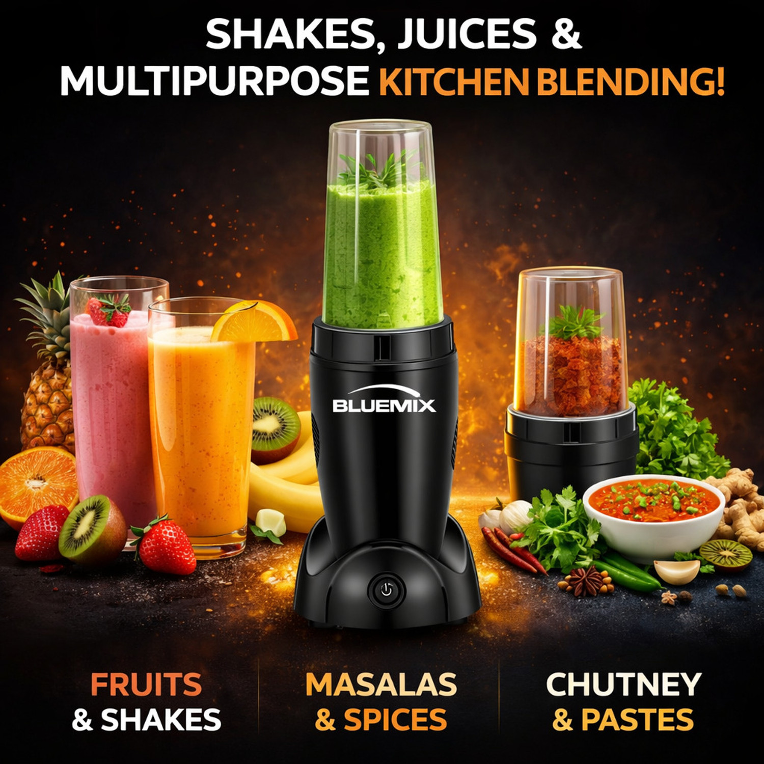 Image of Bluemix PRO Nutri Blender 500 W Mixer Grinder
