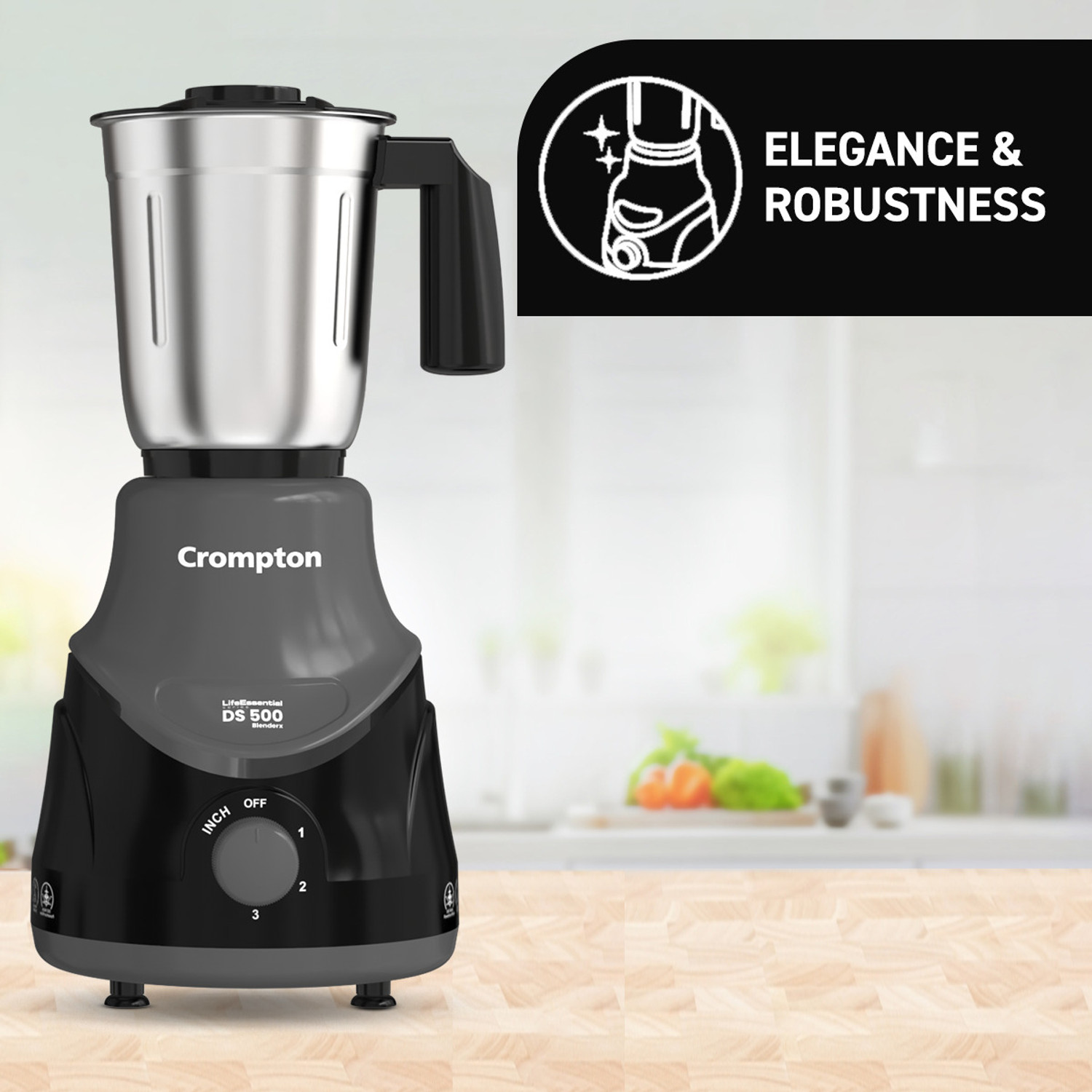 Image of Crompton BlendX 500 W Juicer Mixer Grinder