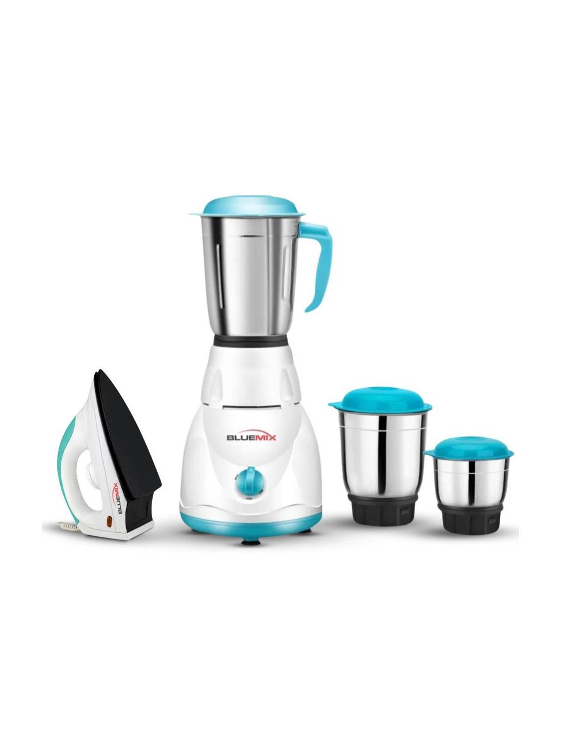 Bluemix Mini Diamond 650 W Mixer Grinder with Iron, 3 Jars at ₹1,605 (60% Off) – Flipkart
