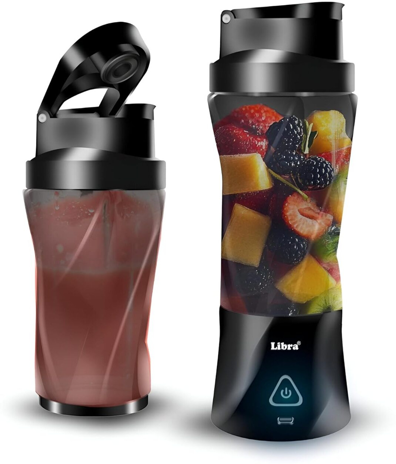 Image of LIBRA 700 ML Portable Blender with 6000 mAh battery back up 400 W Juicer Mixer Grinder