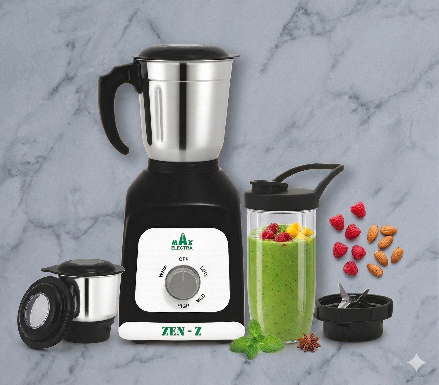 Image of MAX ELECTRA ZEN-Z30 500 W Juicer Mixer Grinder