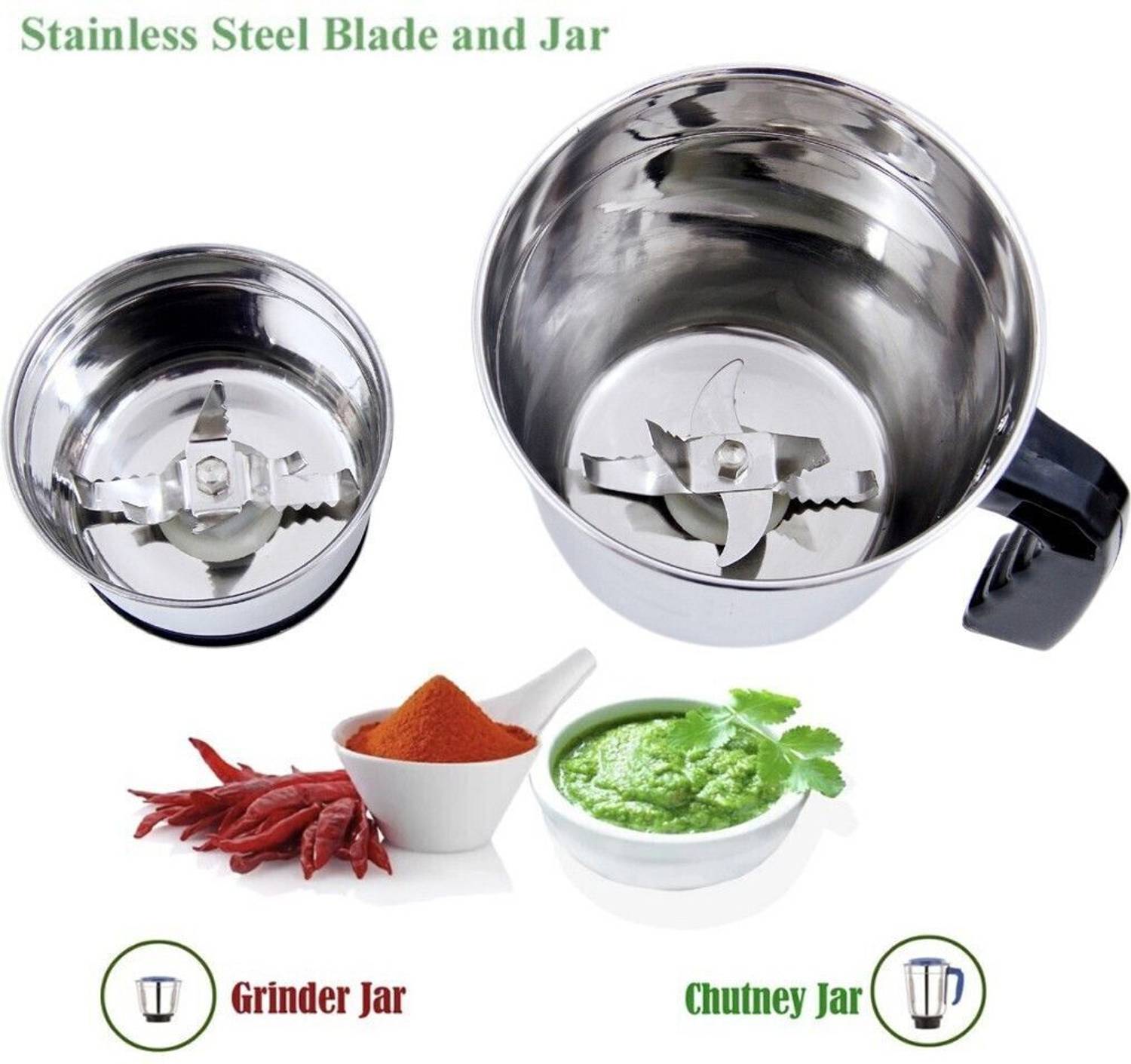 Silver Home 1 450W Mixer Grinder - Image 5