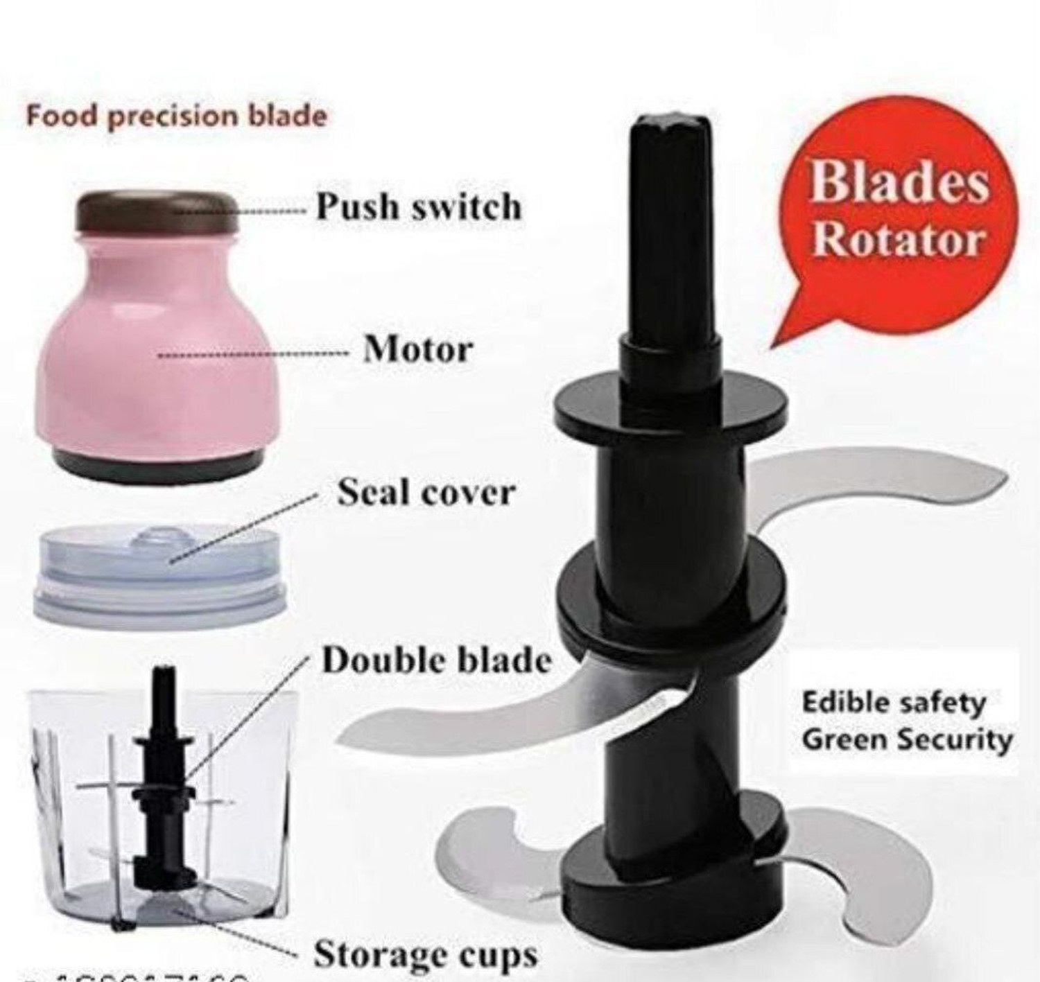 Image of WIZMATE Hand Juicer 300 W Juicer Mixer Grinder