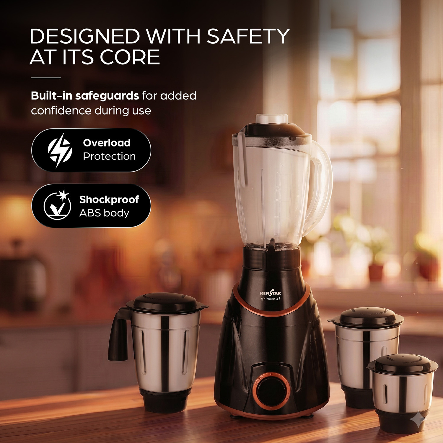 Image of Kenstar GRINDEE 750 W Mixer Grinder
