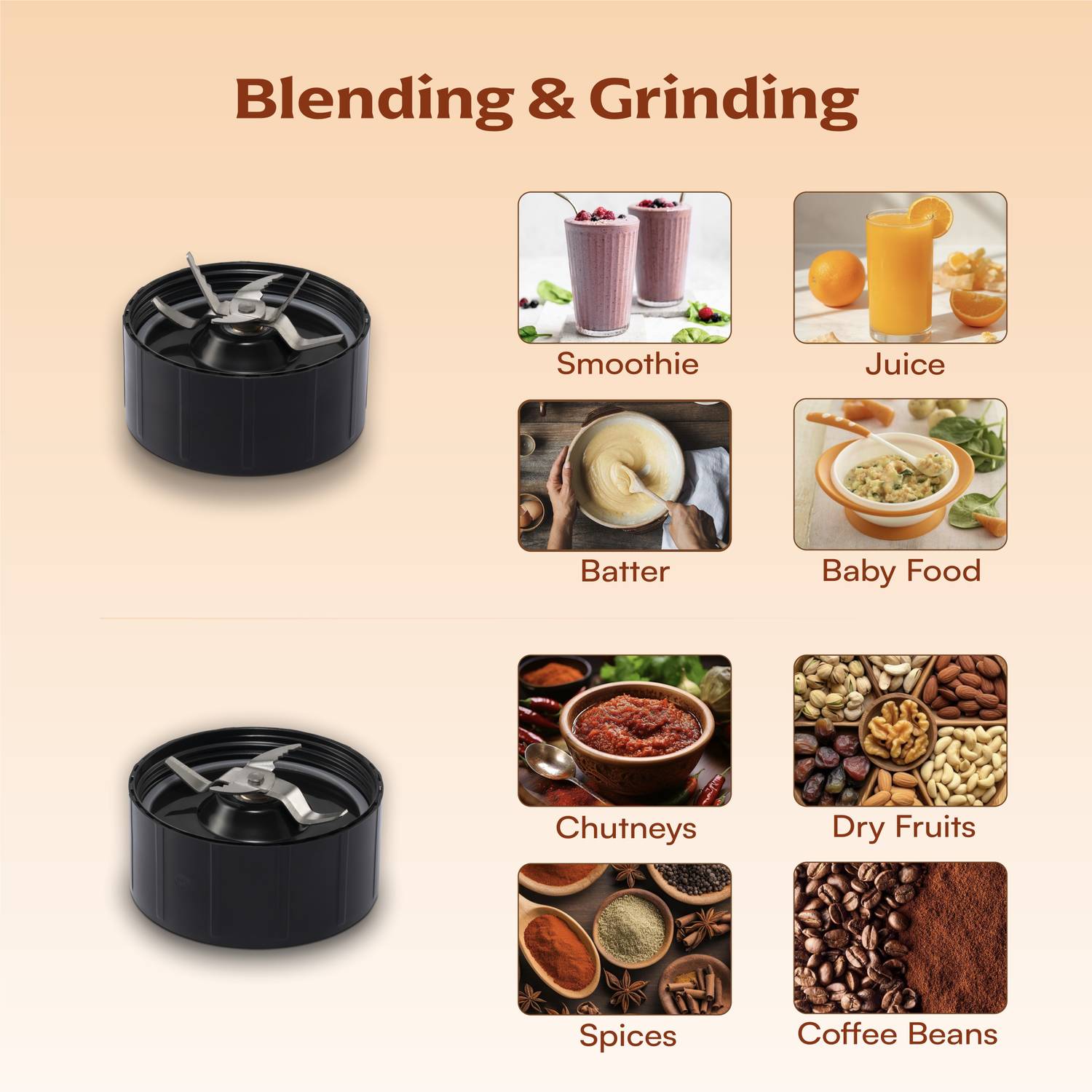 Cookwell Bullet 600 W Juicer Mixer Grinder - Image 3
