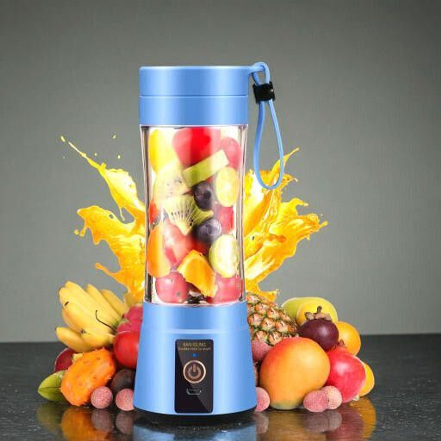 Image of JayGopalTrendz Electric Fruit Juicer Maker USB Rechargeable Mini Juicer Mixer GrinderZJ63 350 W Juicer Mixer Grinder
