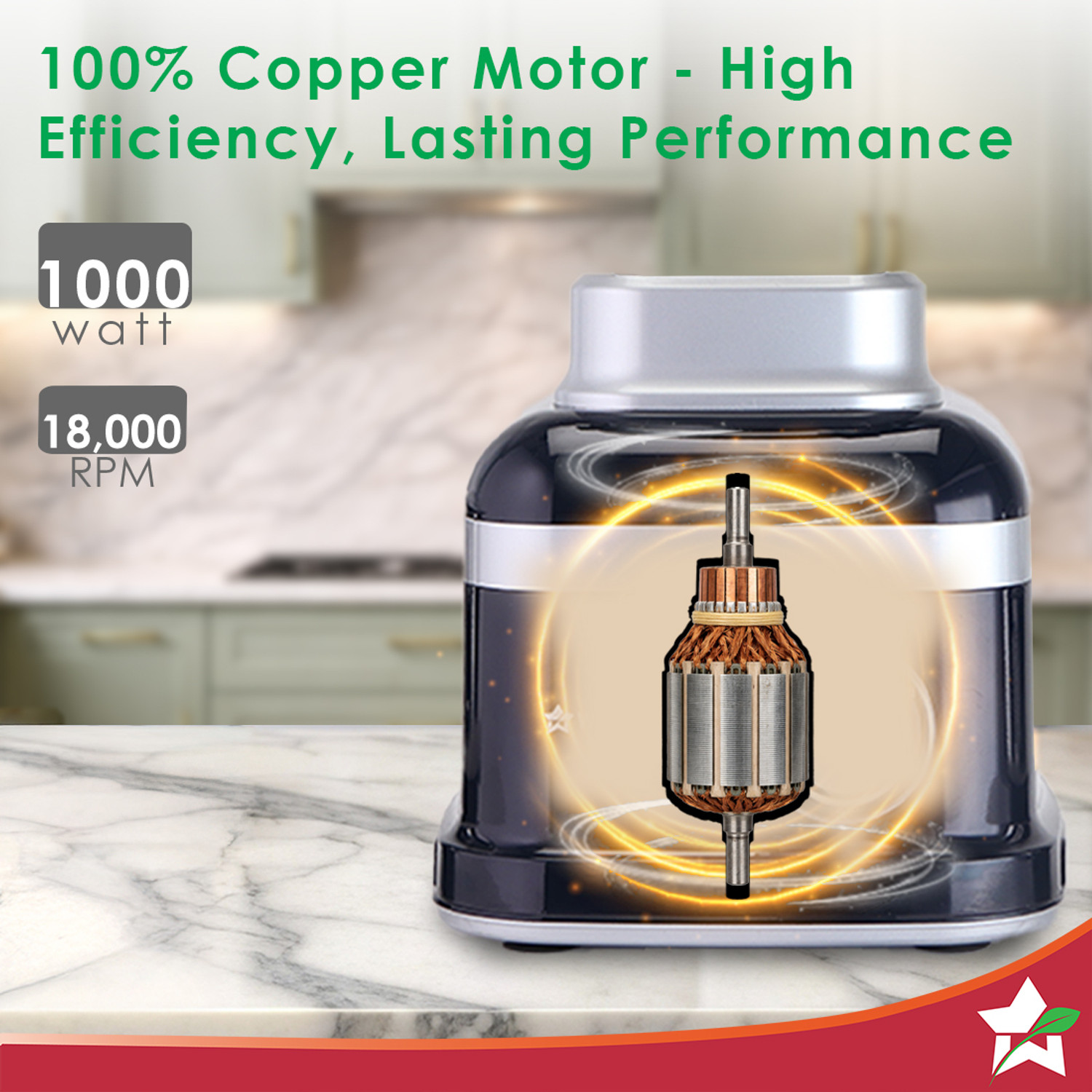 Image of WONDERCHEF Cube 1000 W Juicer Mixer Grinder