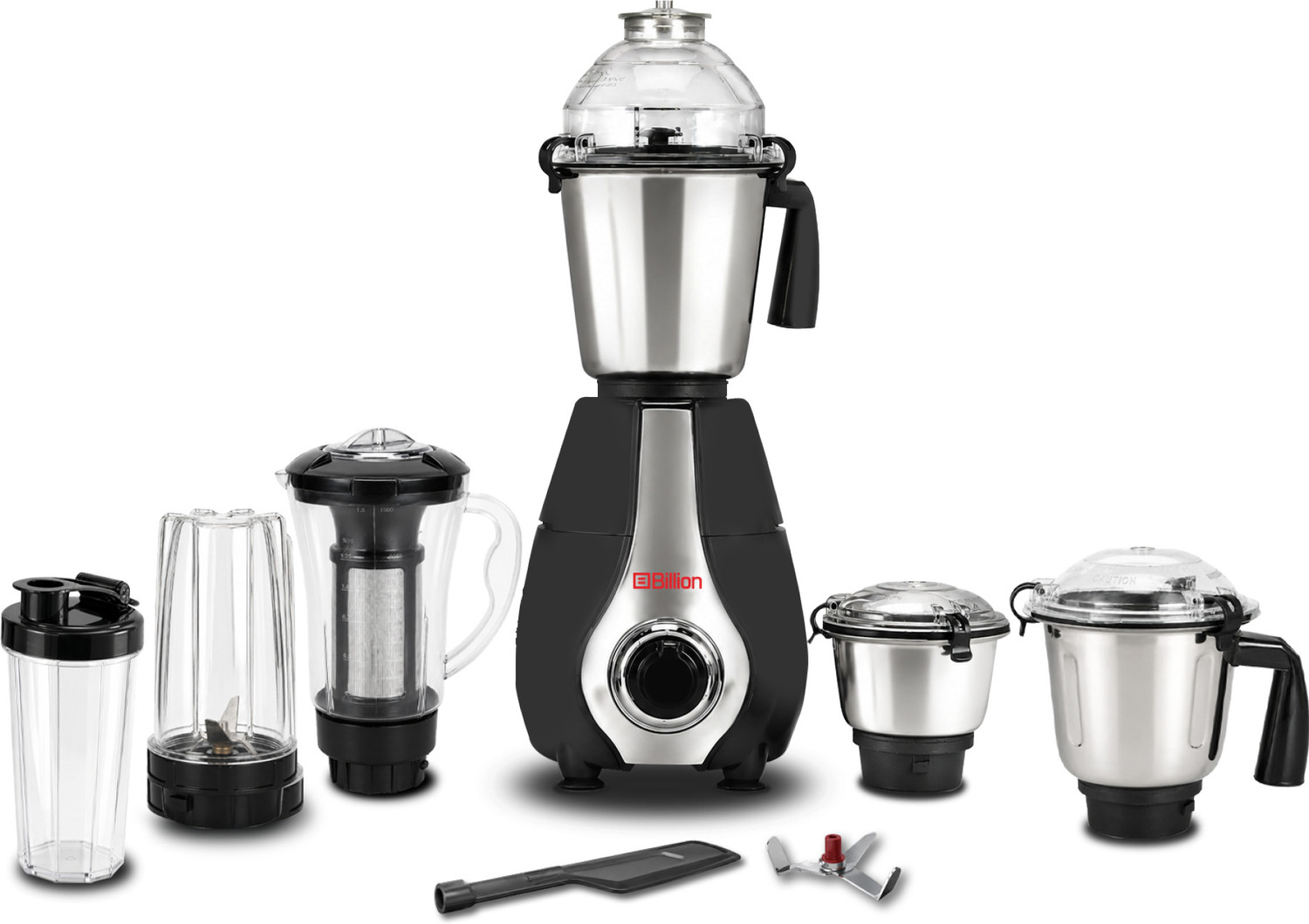 Image of Billion 4 Jars + Nutri & Sipper Jars with Coarse mode 1000 W Juicer Mixer Grinder