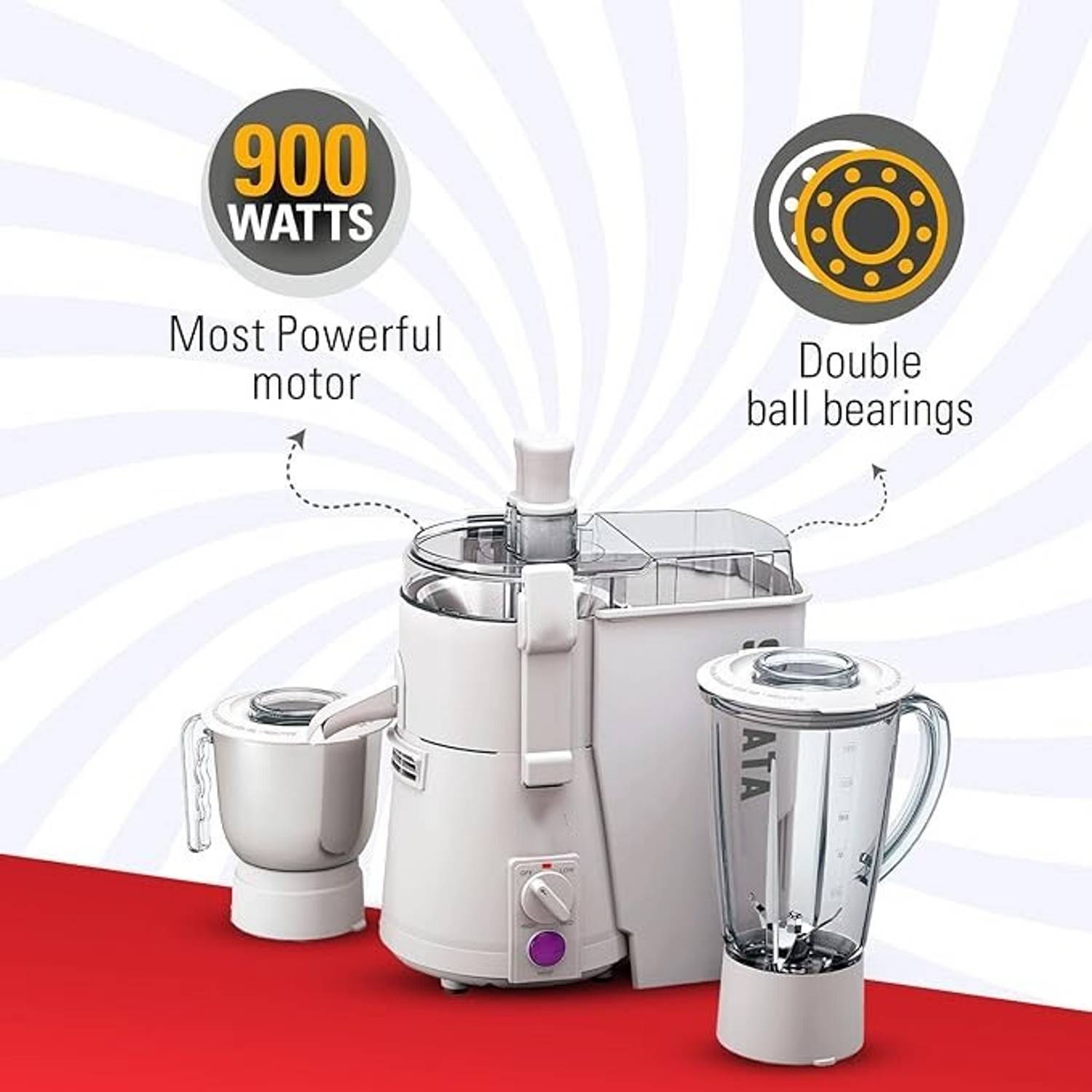 hariomkitchen Plus 900 W Juicer Mixer Grinder - Image 2