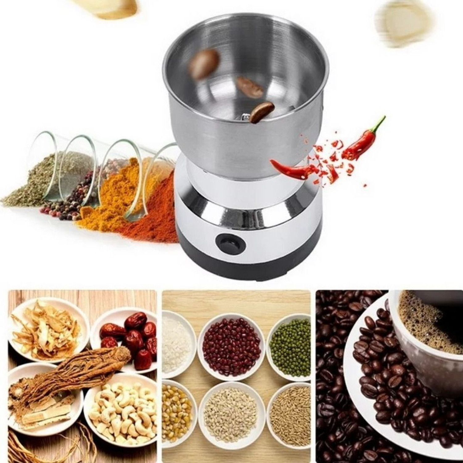 Image of Elvara creations design Electric Household Grinder Juicer Mixer Grinder W 250 W Juicer Mixer Grinder