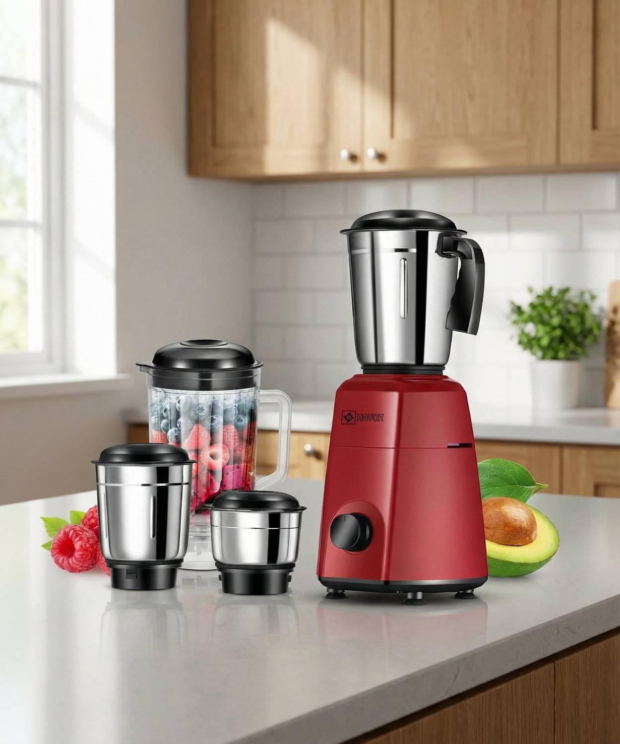 Havok Red Mixer 750 W Juicer Mixer Grinder price history chart and lowest price