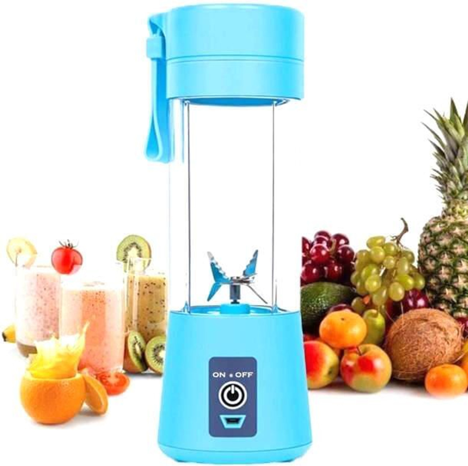 Image of JayGopalTrendz Electric Fruit Juicer Maker USB Rechargeable Mini Juicer Mixer GrinderRS128 350 W Juicer Mixer Grinder
