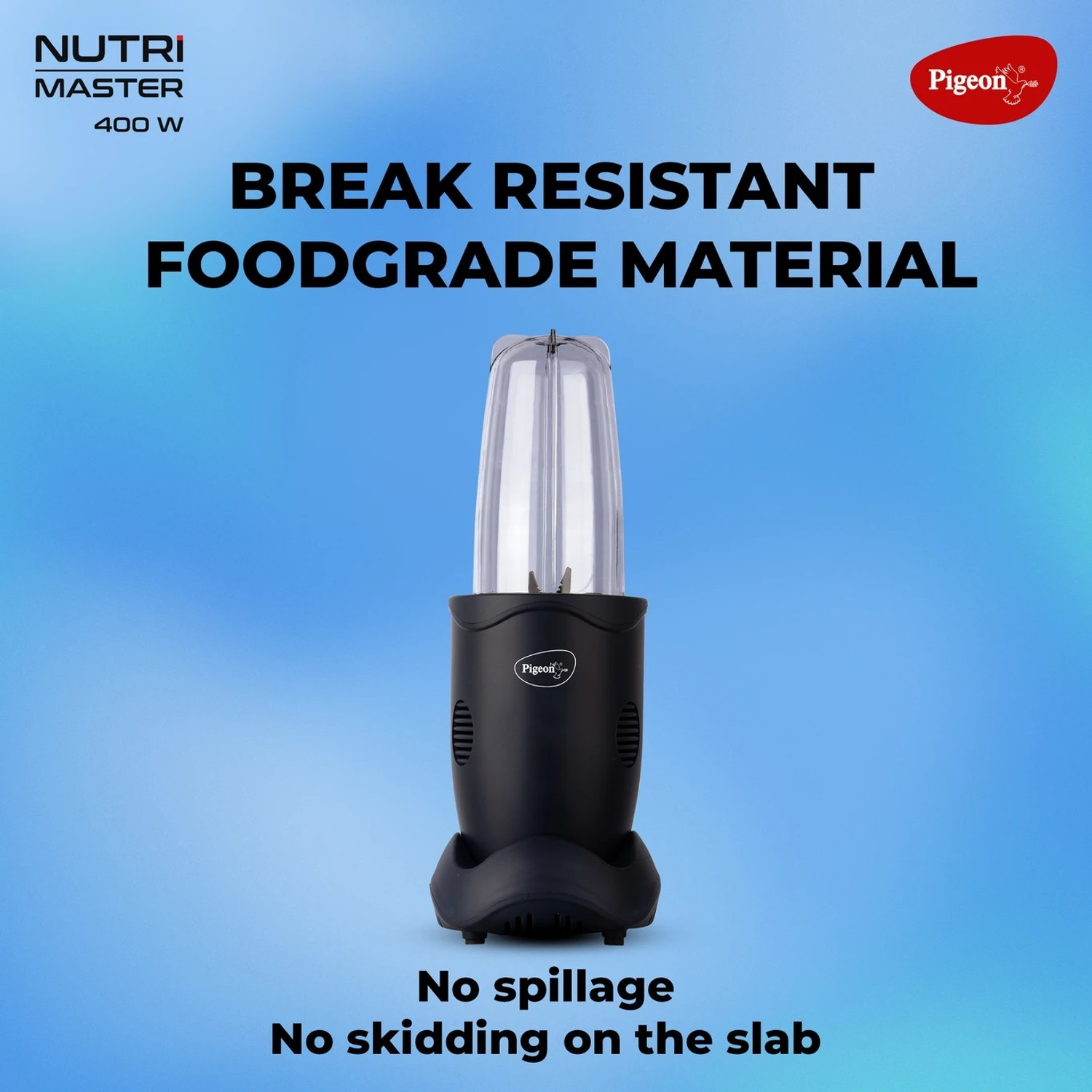 Image of Pigeon NUTRI MASTER 400 W Juicer Mixer Grinder