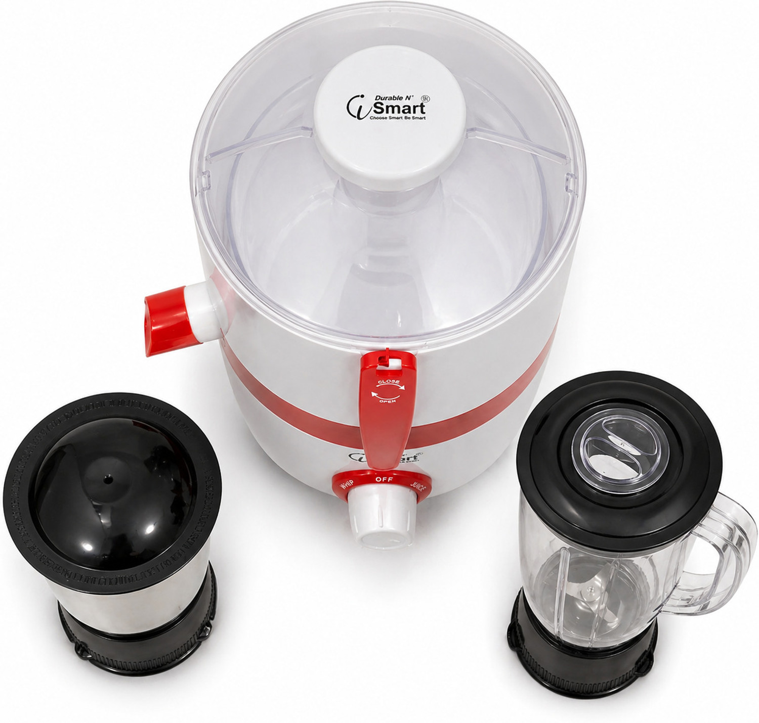 Image of iDurable 'N' Smart Opel Powerful Motor | 2 Jars | Smooth Grinding & Juicing | High Performance 750 W Juicer Mixer Grinder
