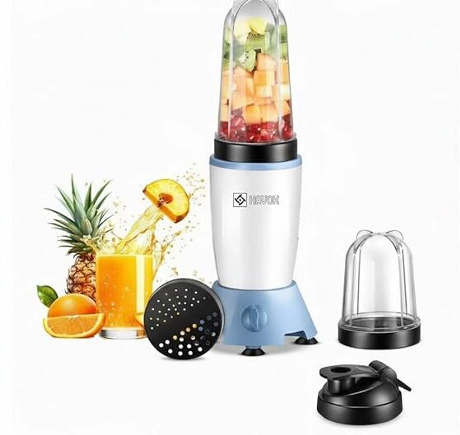 Image of Havok 2 Jar With Powerful Long Lasting Shock Proof Abs Body 750 W Juicer Mixer 750 W Juicer Mixer Grinder
