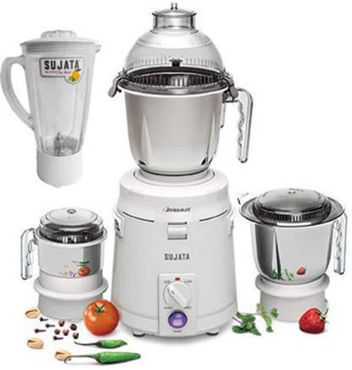SUJATA dynamix Blender Plastic Jar 900 W Mixer Grinder