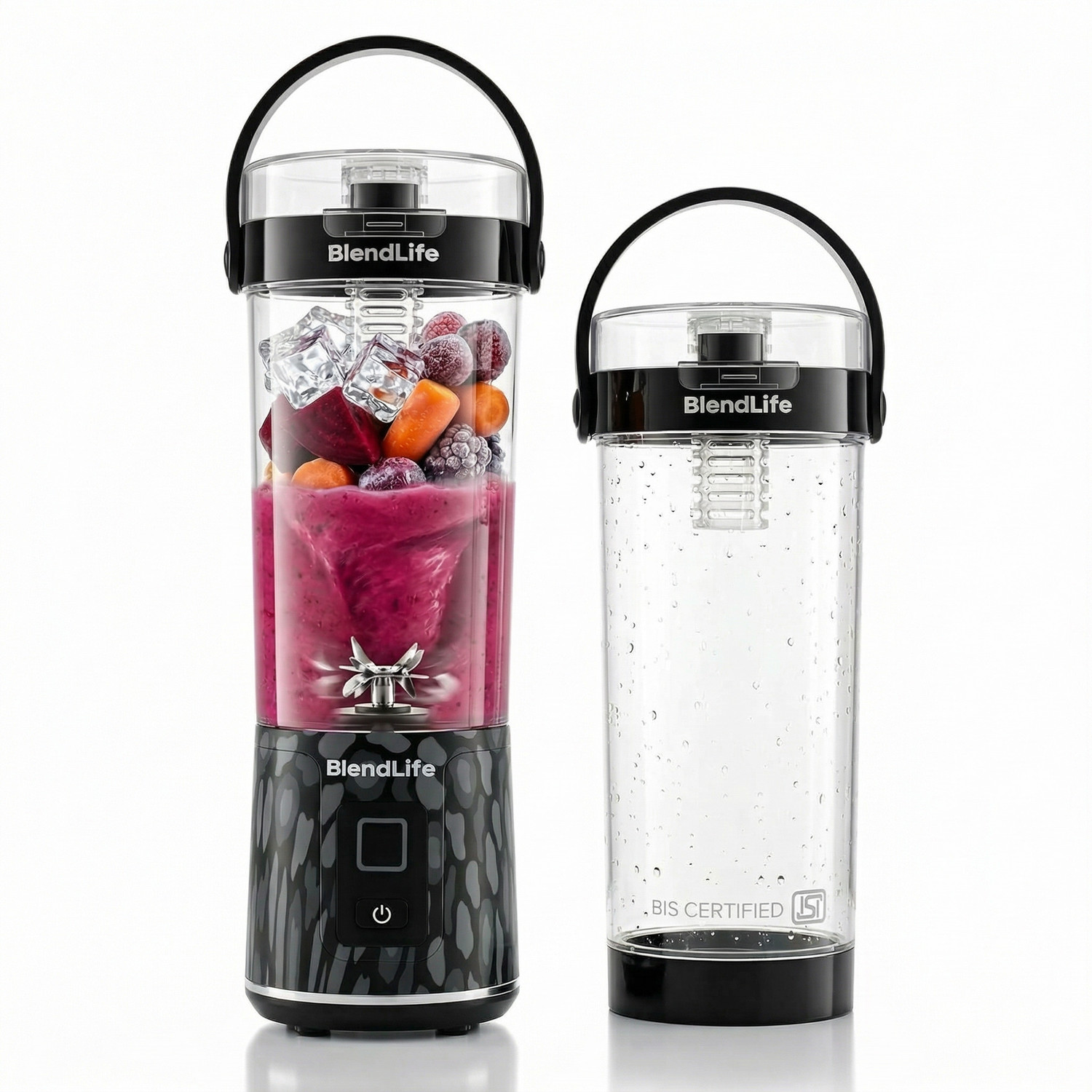 Image of BlendLife Nova Portable Blender, 600ml, 12-Blades, 2400mAh, Made in Bharat, BIS Certified 150 W Juicer Mixer Grinder