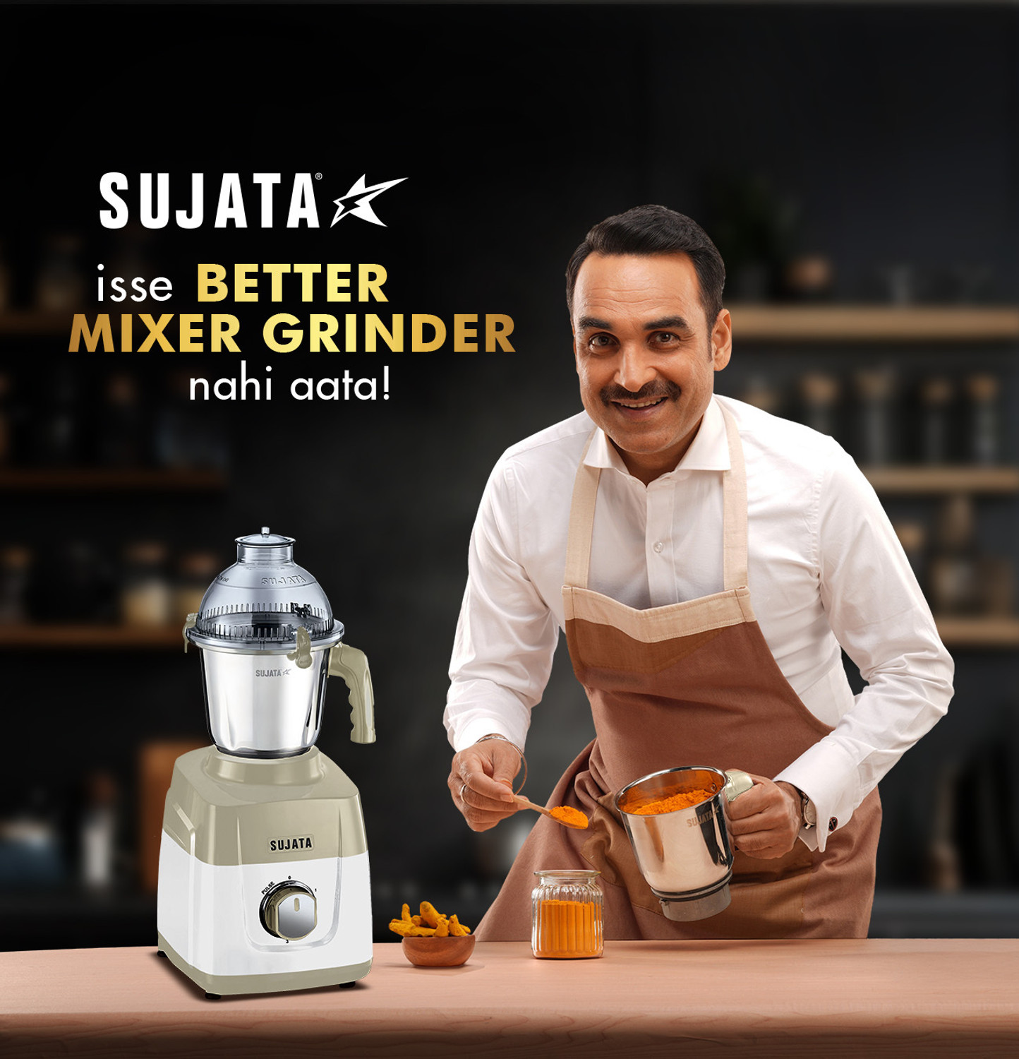 Image of SUJATA MG02 Double Ball Bearing Motor | 24000 RPM | 1000 W Mixer Grinder