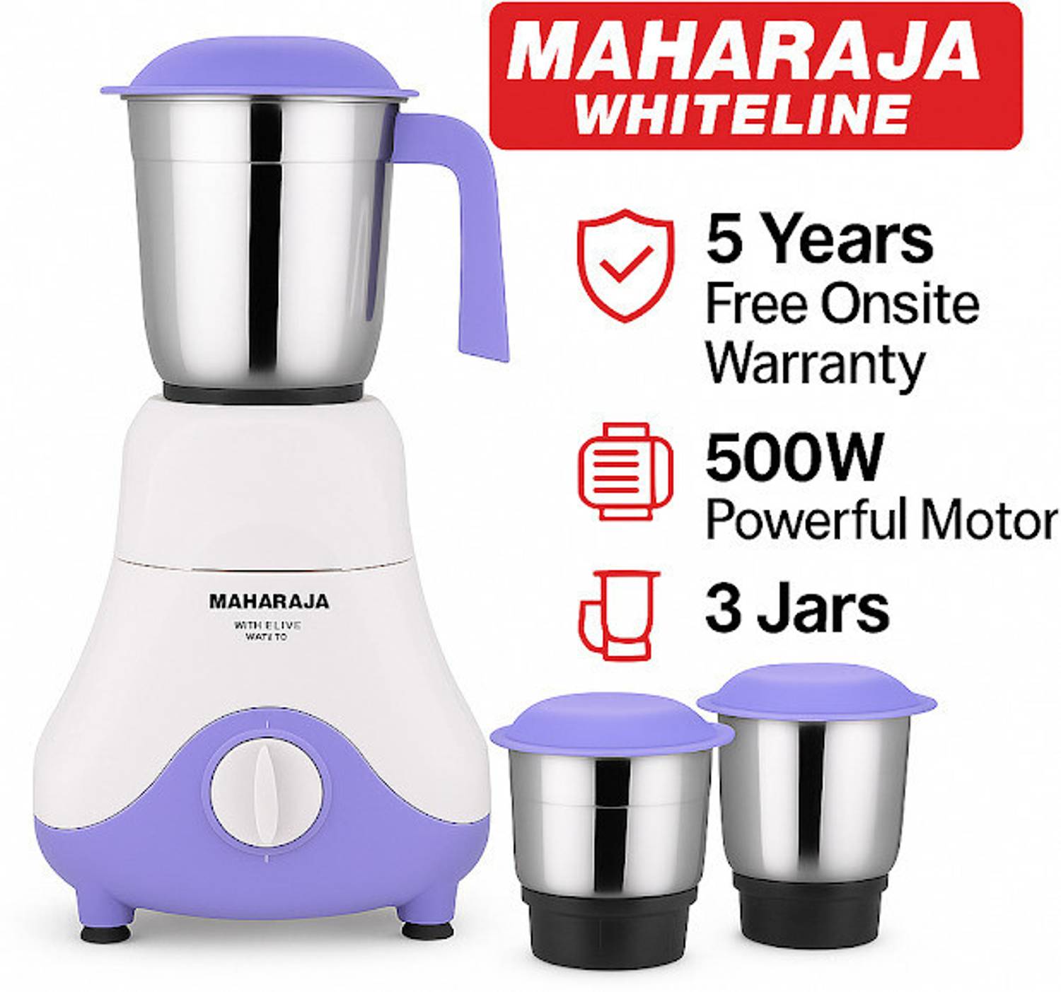 MAHARAJA WHITELINE NOVELLO 500 W Mixer Grinder Price in India