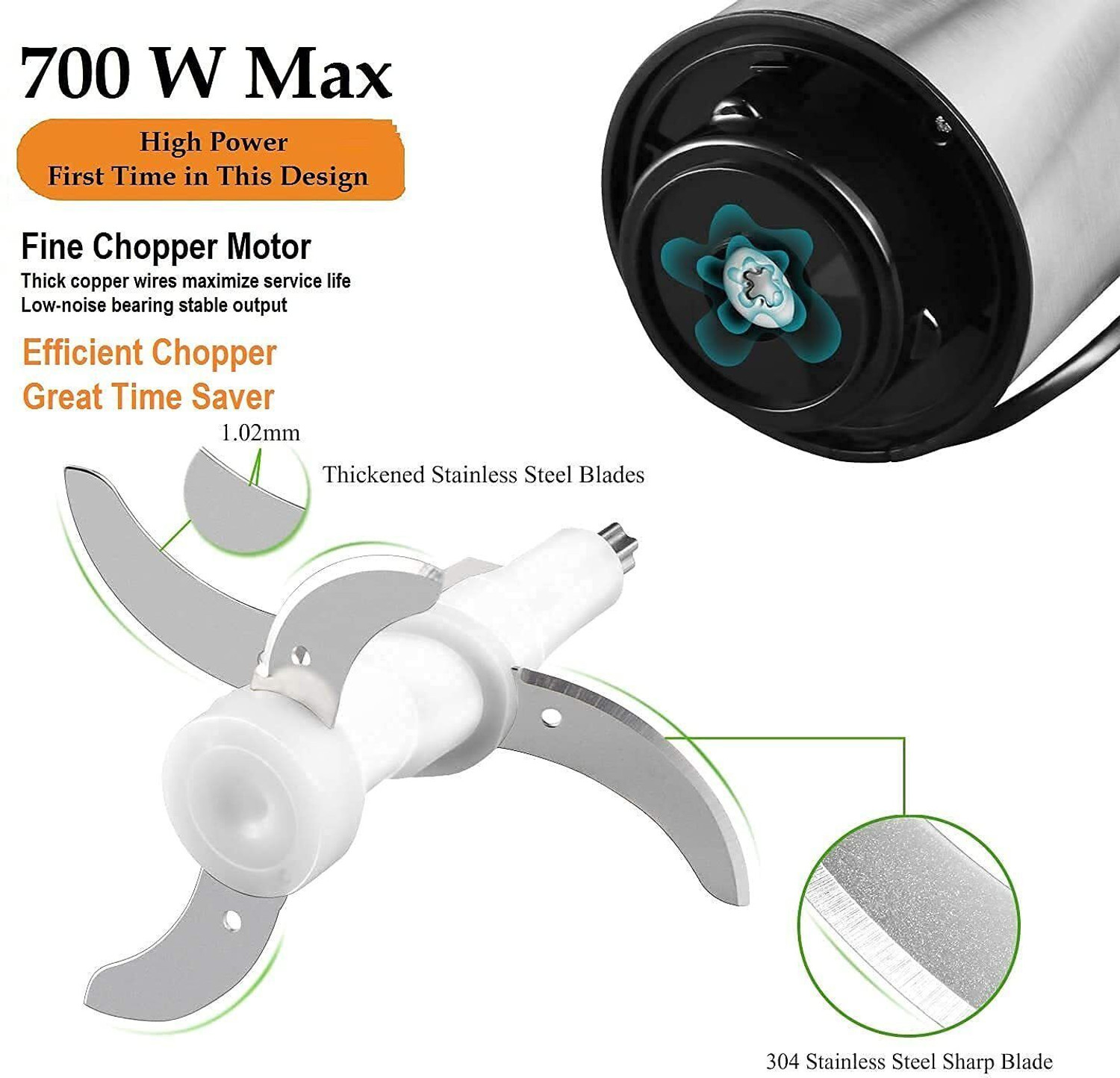 Image of Dwiza Enterprise Electric Meat Grinder for Meat, Vegetables, Fruits and Nuts 700 W Juicer Mixer Grinder