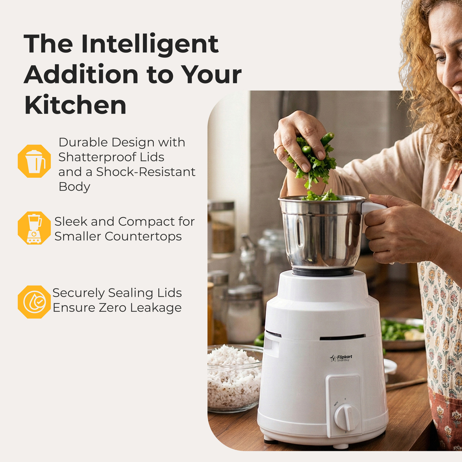 Image of Flipkart SmartBuy Pro 1000 W Mixer Grinder