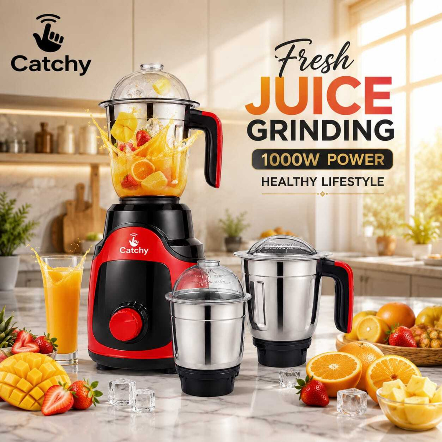 Image of CATCHY MAX 1000 W Mixer Grinder