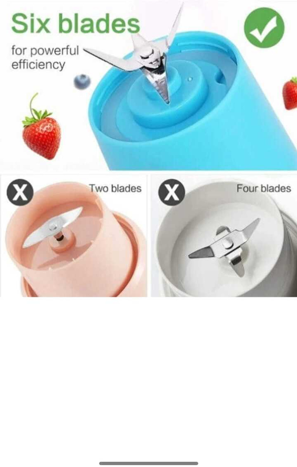 Image of MAHNOOR ENTERPRISES NG-01 Portable & Rechargeable USB Juicer Blender | 380ml Mini Smoothie Maker 240 W Juicer Mixer Grinder
