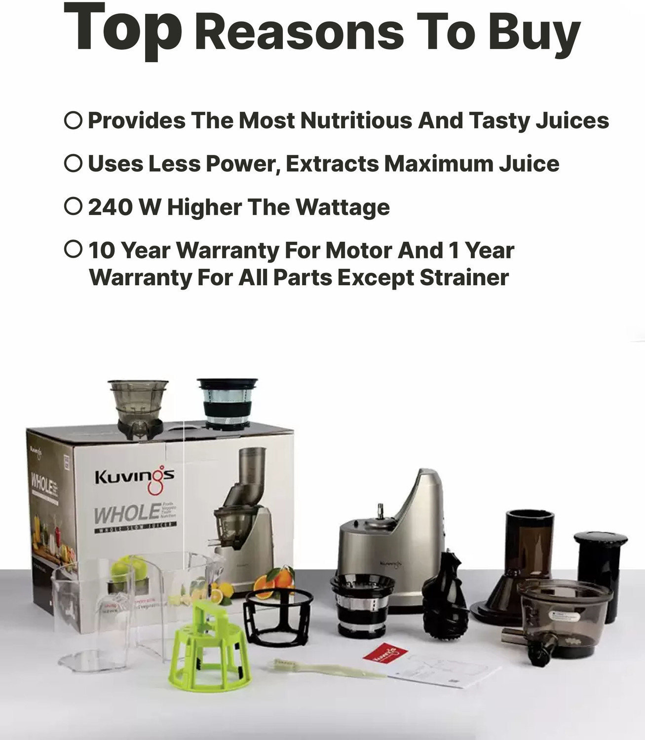 Image of Kuvings by Kuvings B1700 Professional Cold Press Juicer 240 W Juicer