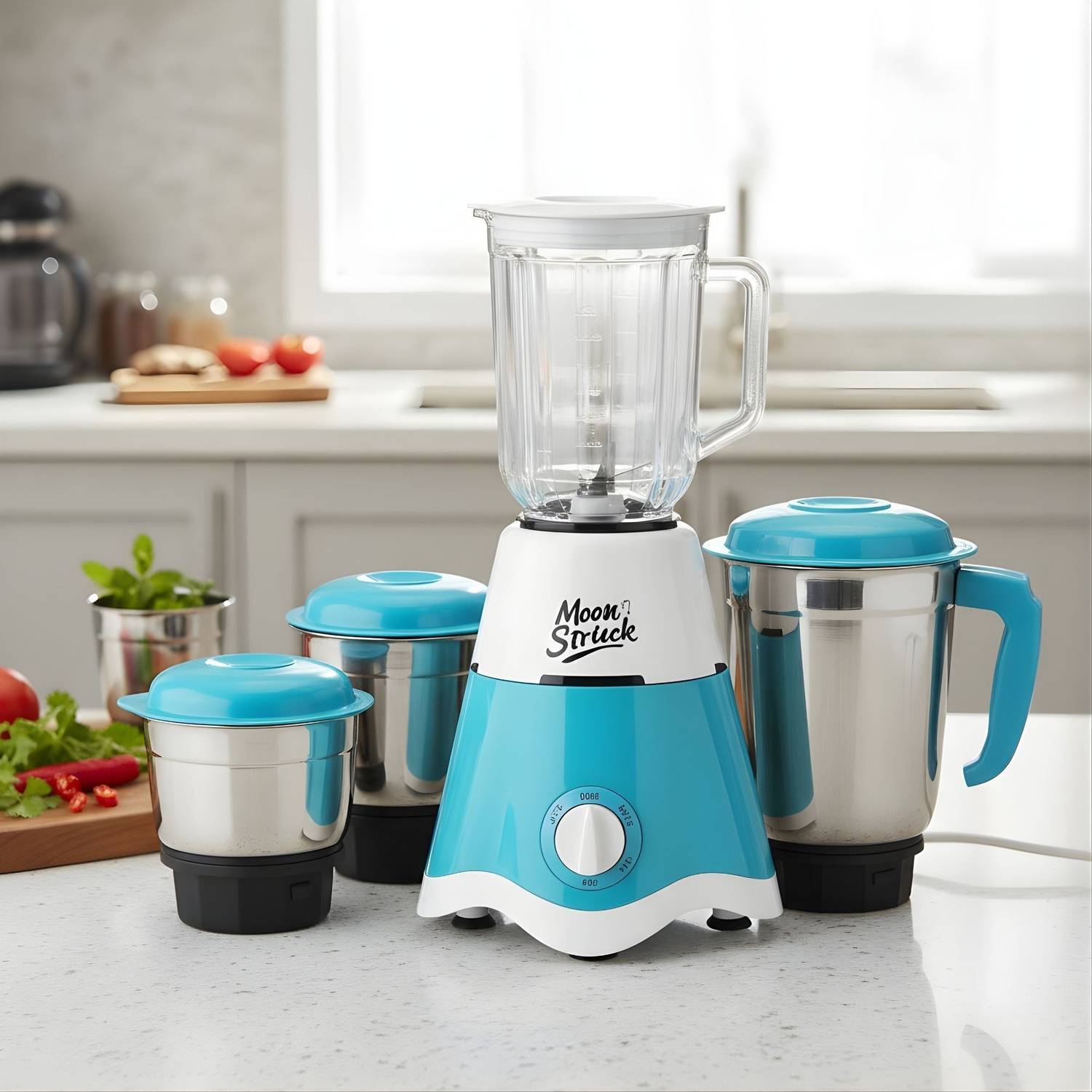 Moonstruck Skye 4 Jar Set 750 W Juicer Mixer Grinder