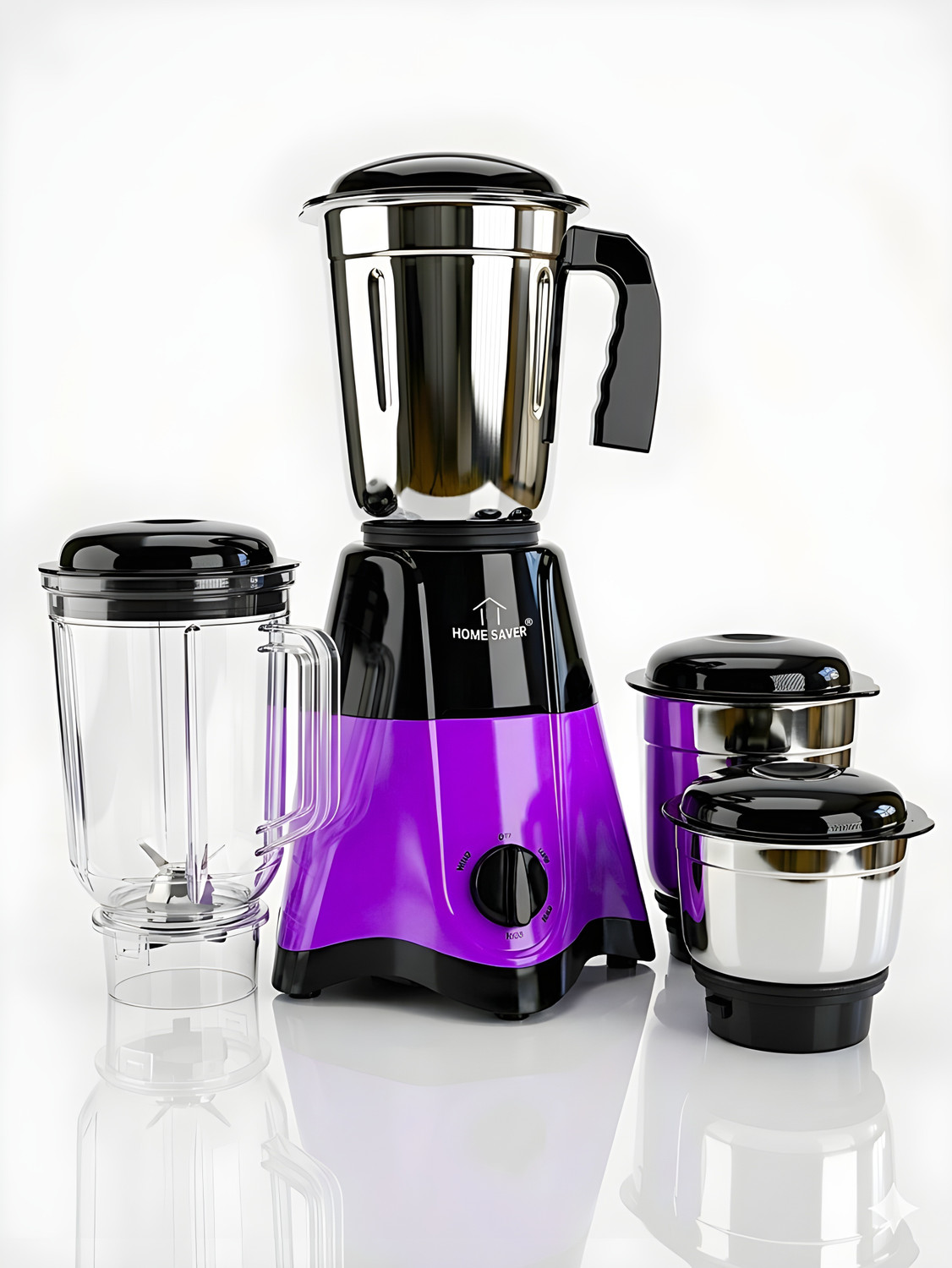 Image of HOME SAVER PurpleStorm 750 W Mixer Grinder