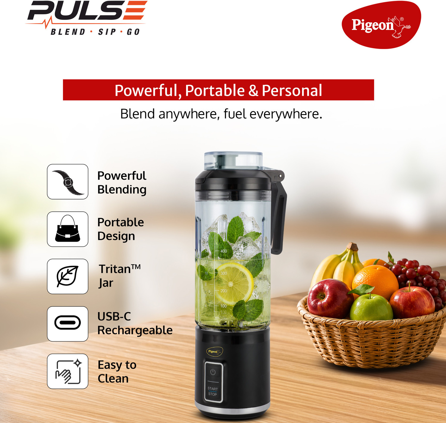 Image of Pigeon Pulse 150 W Mixer Blender