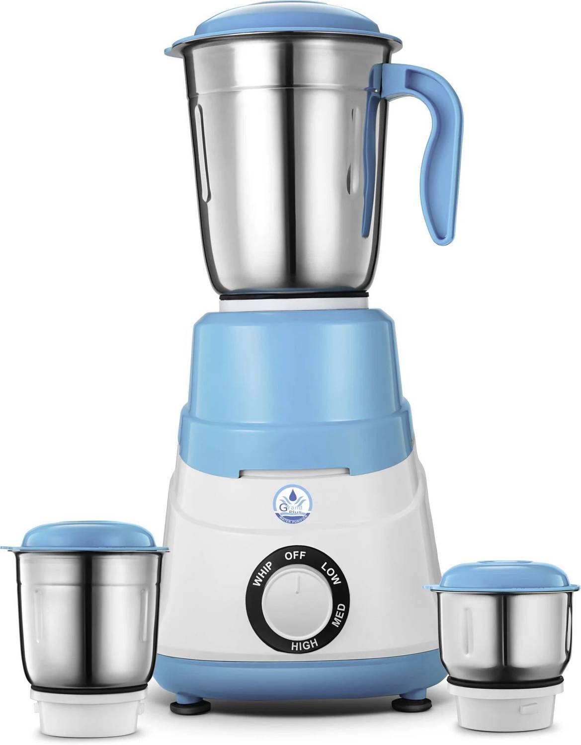 Grand plus Sky Blue 550 W Mixer Grinder (Neo 3 Jars White, Sk