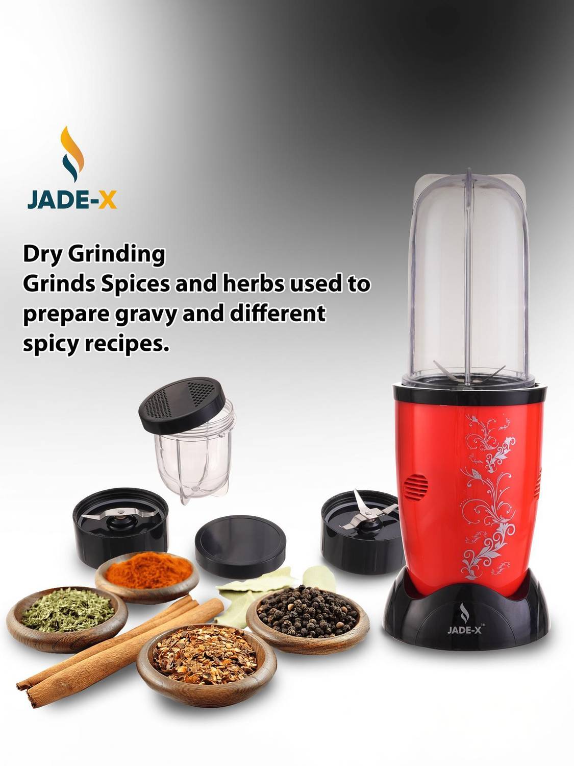 jade-x Hand Blender 500 W Juicer Mixer Grinder