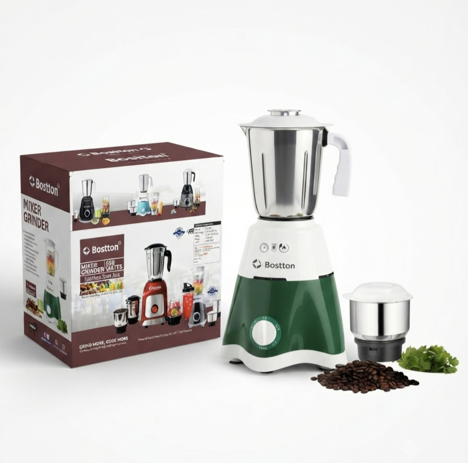 Image of Bostton 750 Watt Copper Winded Motor 750 W Mixer Grinder
