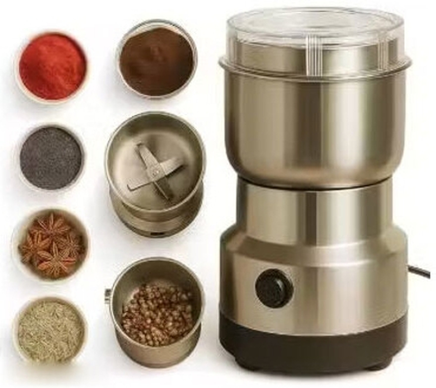 Image of TECHHIVEENTERPRISES TECHHIVE Fershly ground coffee every morning 220 W Mixer Grinder