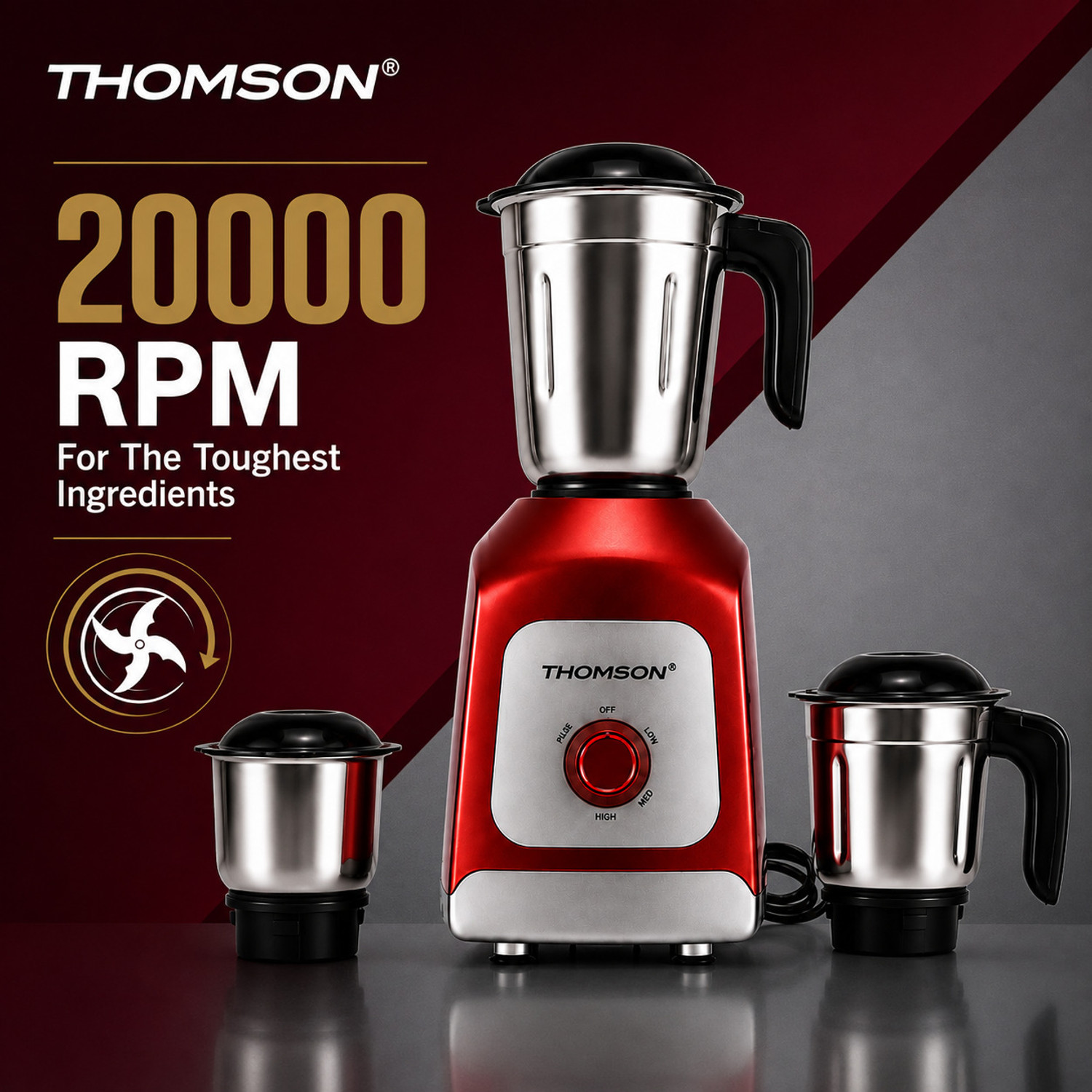 Image of Thomson Kitchen Master 500 W Juicer Mixer Grinder