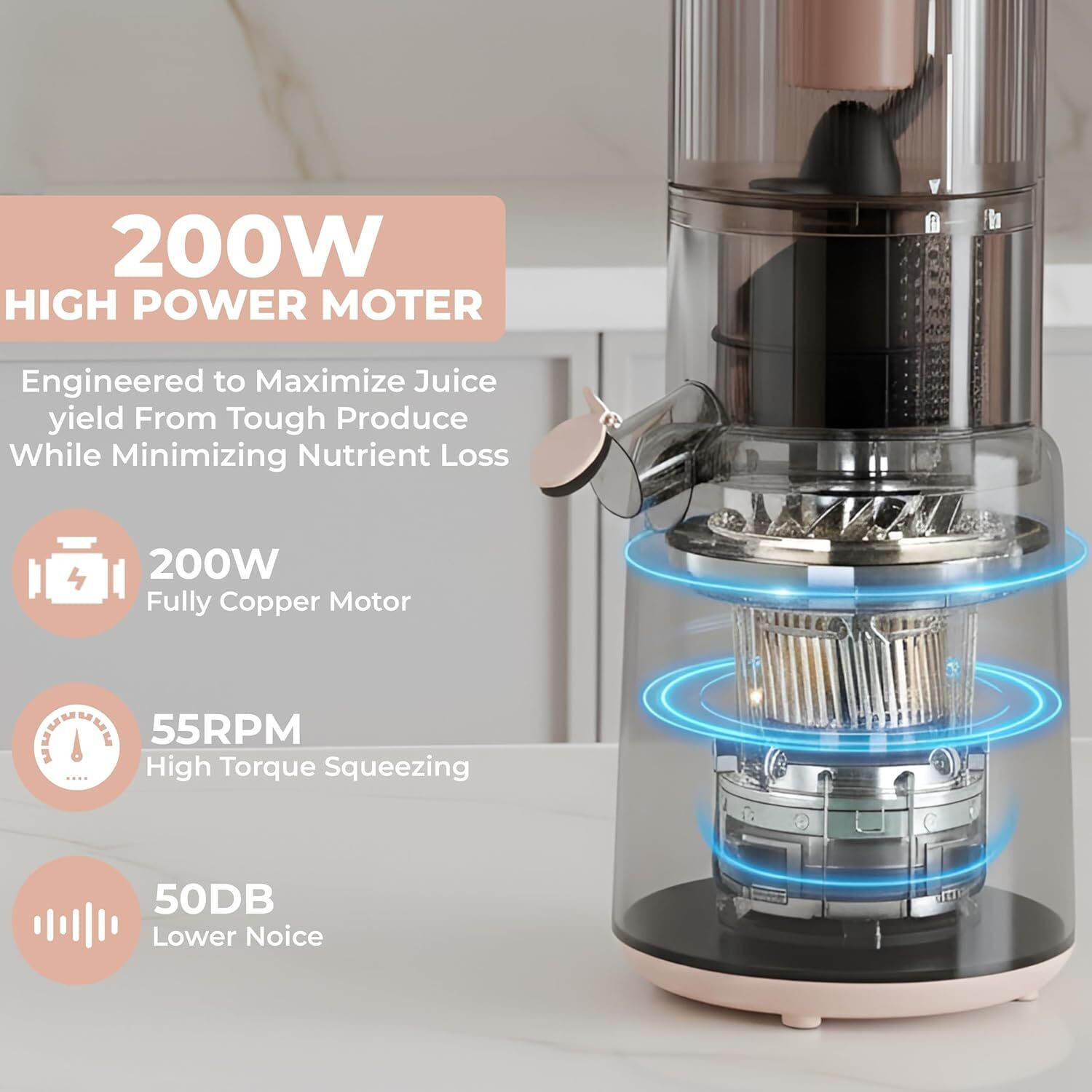 Image of CPENSUS CPE25 200 W Juicer Mixer Grinder