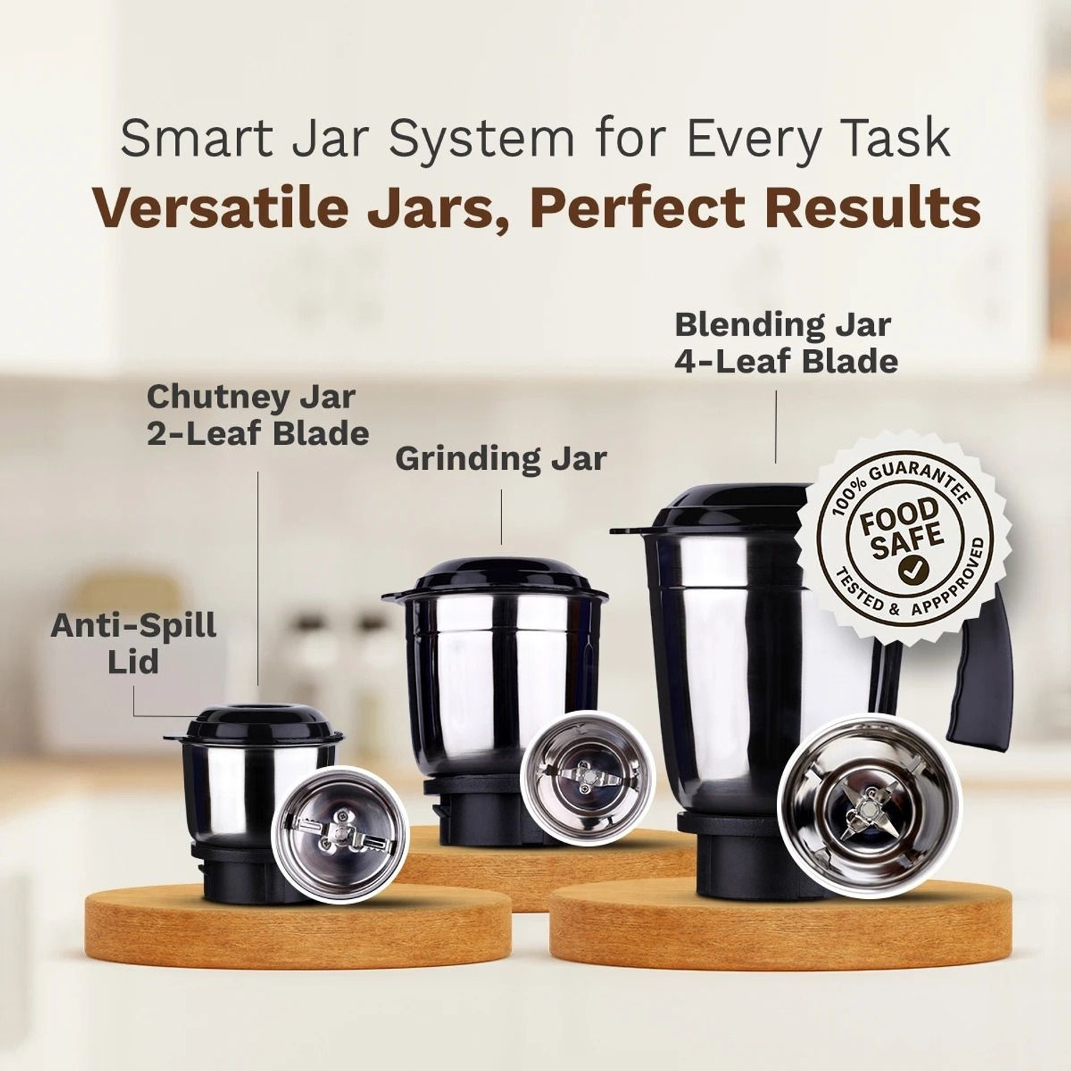 Image of Flipkart SmartBuy Storm Max Power Chef 3 Jar 500 W Mixer Grinder