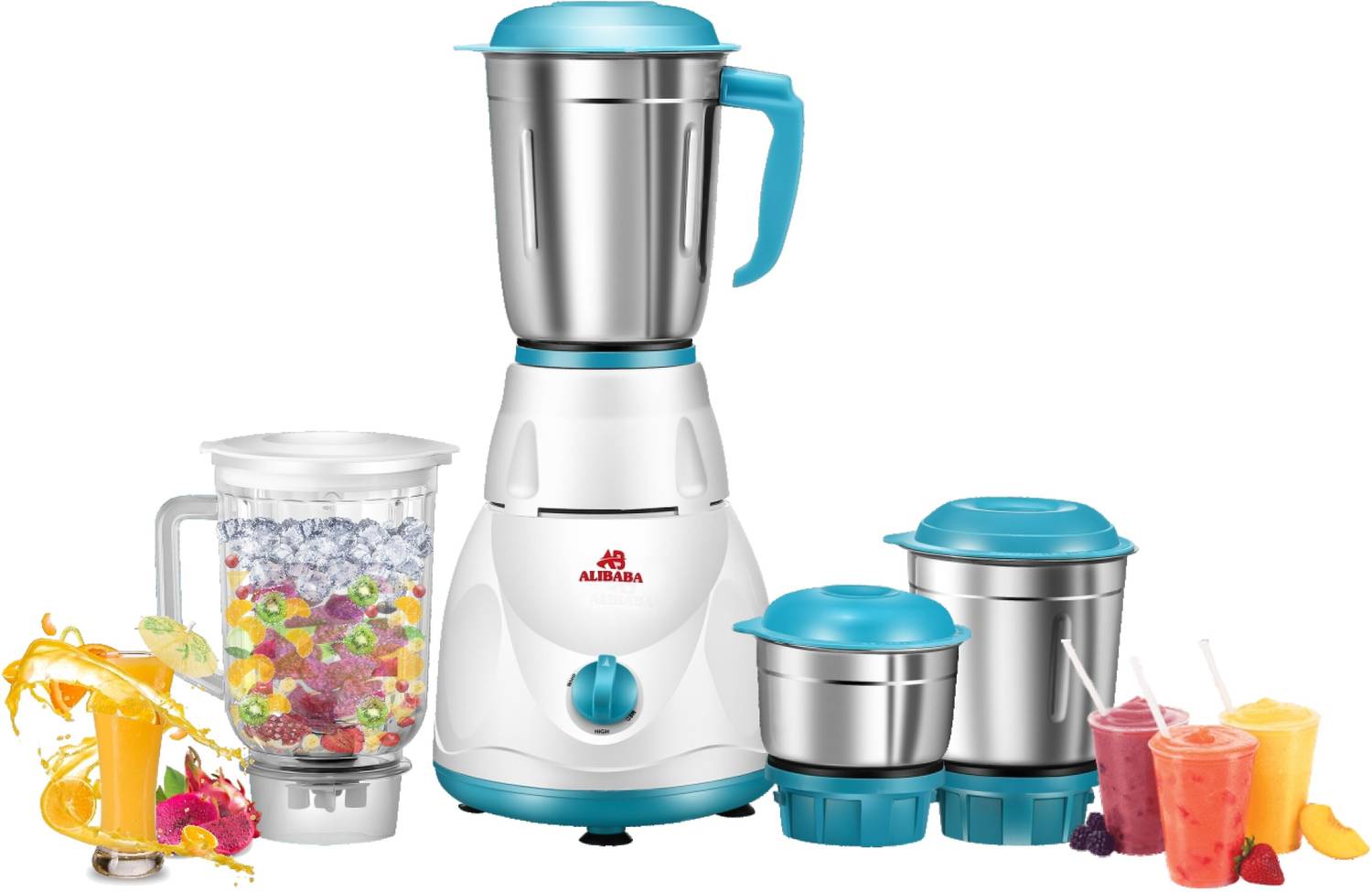 Alibaba Super efficient 4 Jar 700 W Mixer Grinder — Mixer Grinders