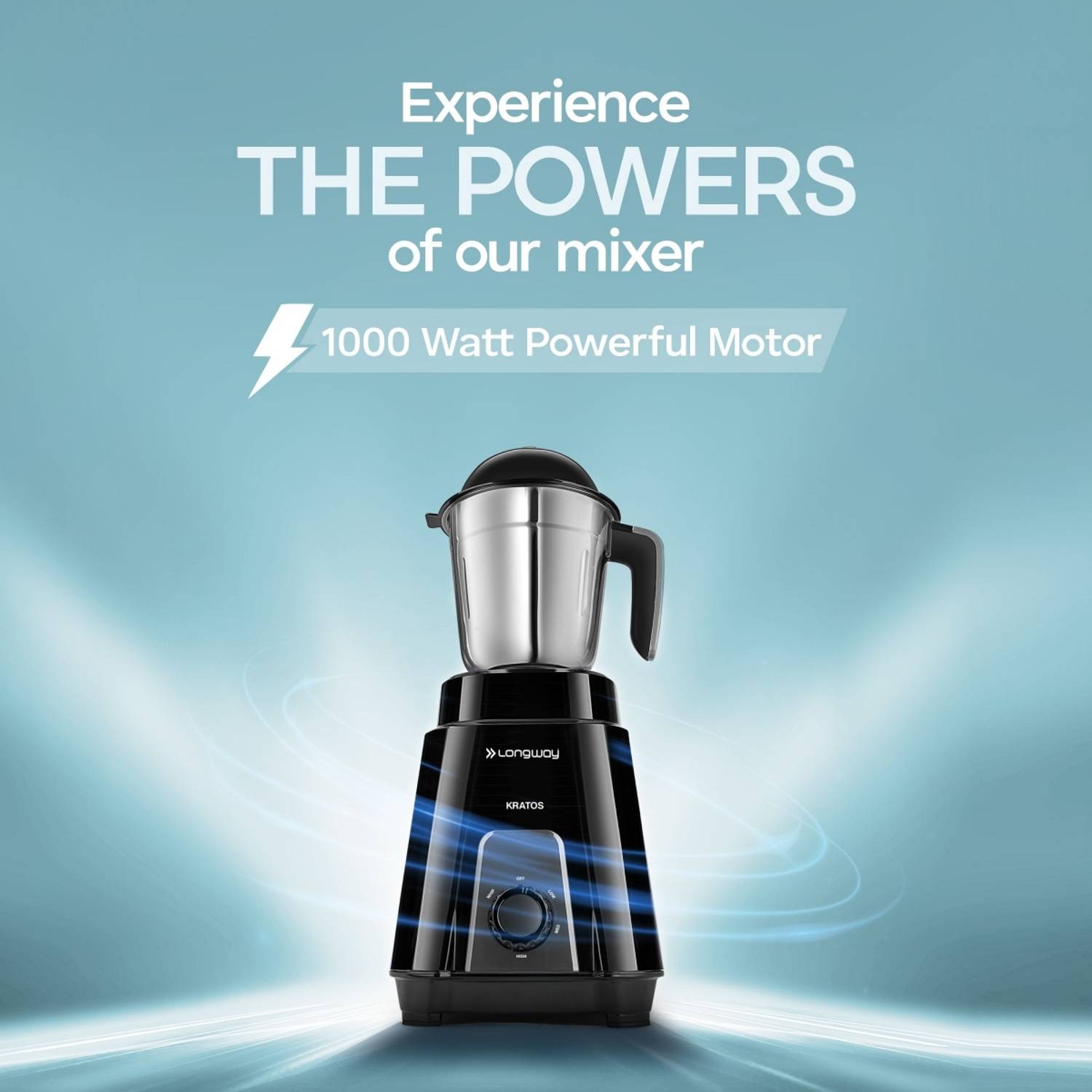 Longway Kratos 1000W Juicer Mixer Grinder - Image 3