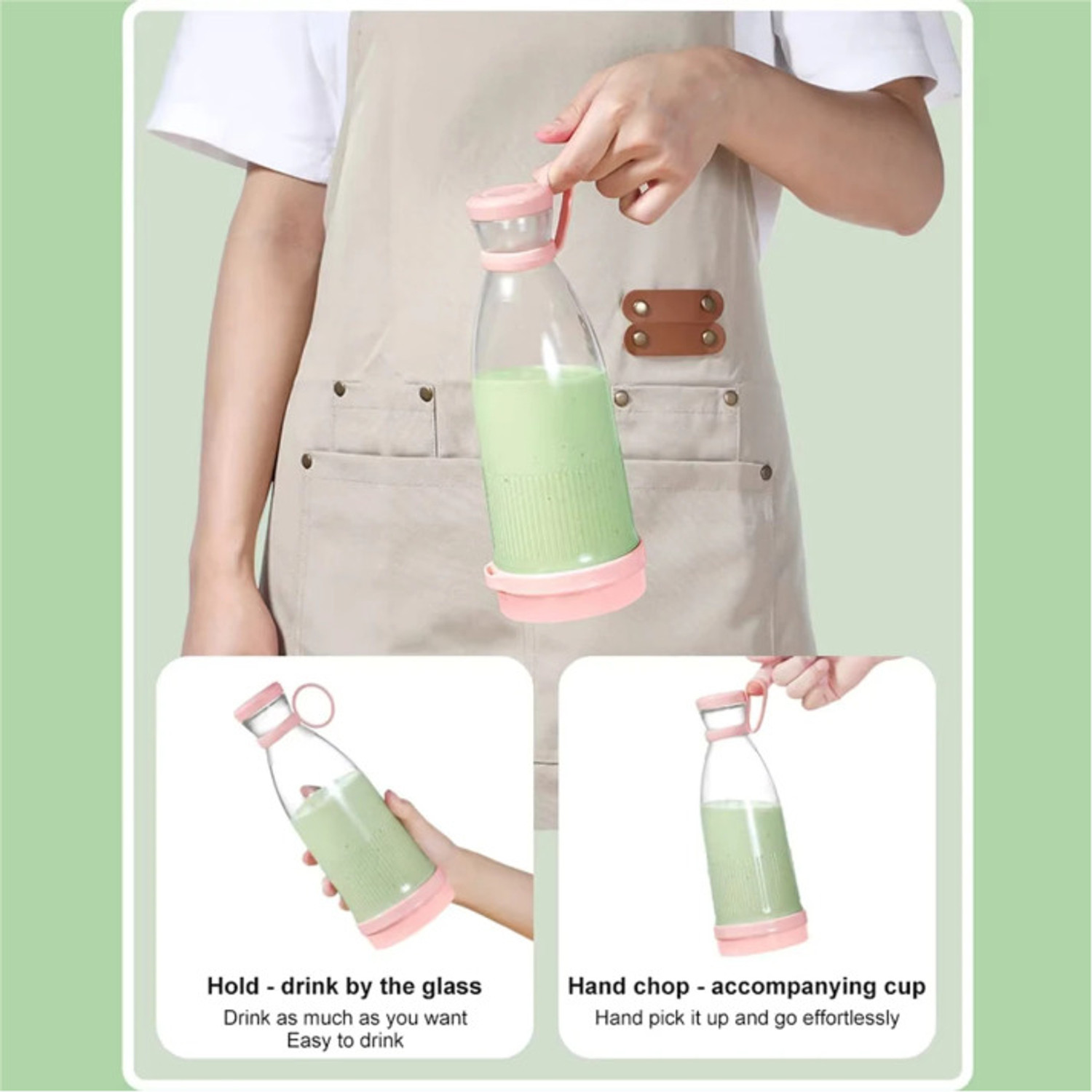 Image of Rekhacreation44 Mini Personal Blender for Juice Shakes Portable Electric Cup Fruit Travel Gym 40 W Juicer Mixer Grinder