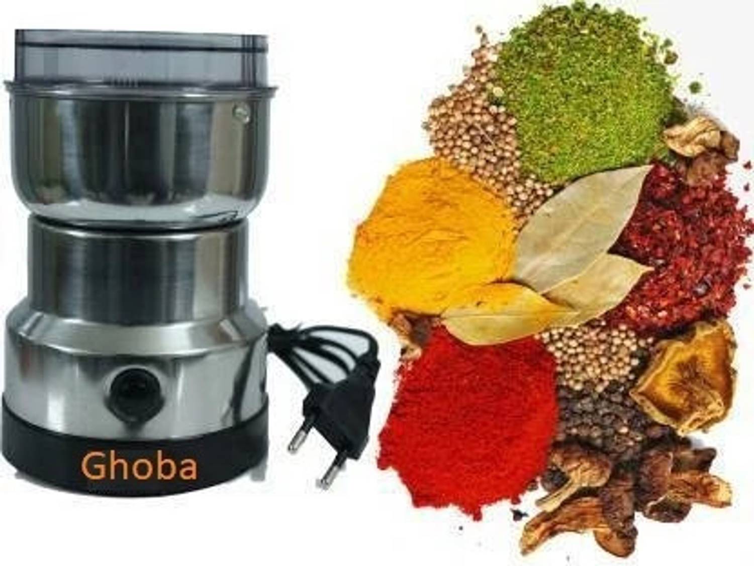 Ghoba MINI 300W 240 Mixer Grinder 1 Jar Silver - Image 1