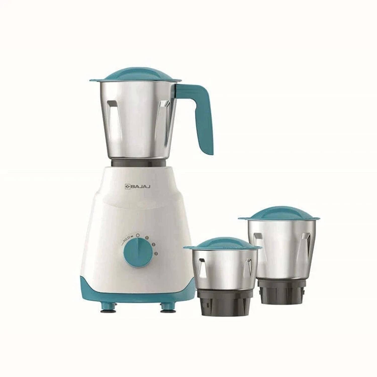 BAJAJ Ninja Notch 500 W Mixer Grinder (Ninja 3 Jars Blue)