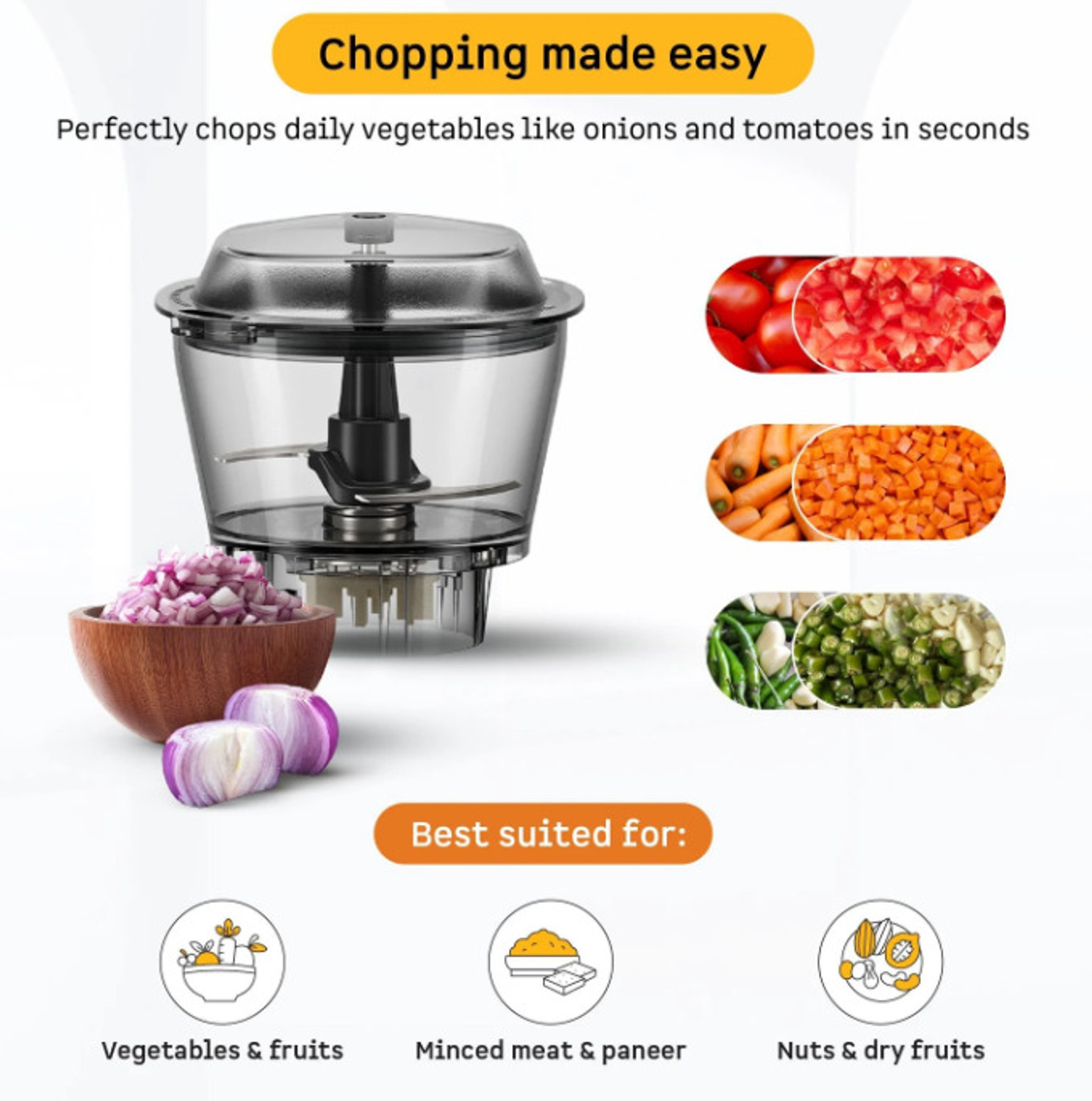 Image of Atomberg Zenova MG With Unique Coarse Mode 500 W Mixer Grinder