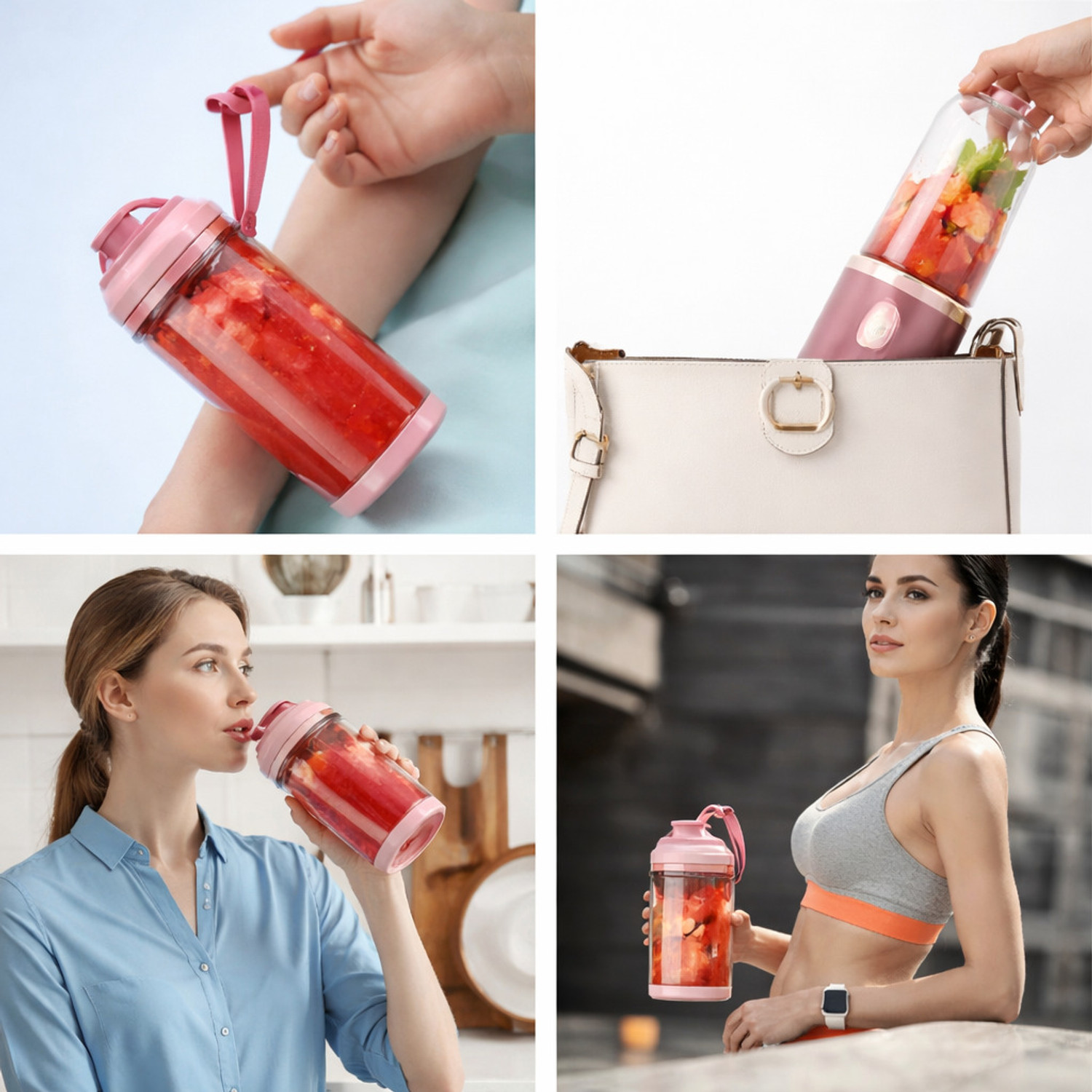 Image of Sasimo Portable Blender Juicer Mixer for Shakes,Smoothies And Juices ice etc USB-C Port 40 W Juicer Mixer Grinder