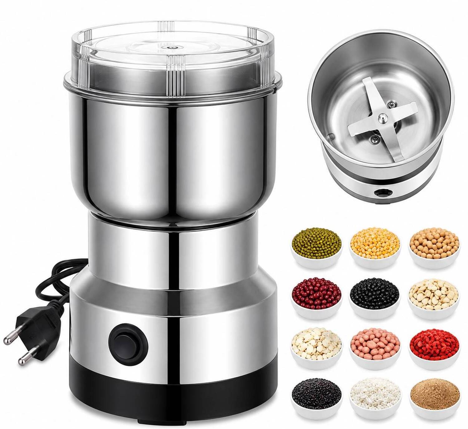 Kevriz Mini Mixer Grinder Portable Small Coffee Grinder Mini Mixer Grinder 100 W Mixer Grinder